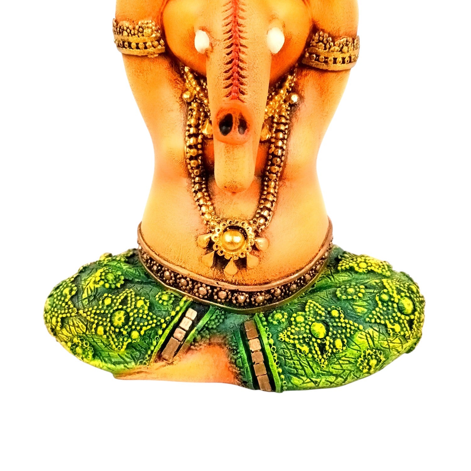 Shri Ganesh Idol | Ganesha Different Poses for Home, Pooja Room & Vastu | Religious Table Decor, Diwali & Festive Gift - 8 Inch - Apkamart