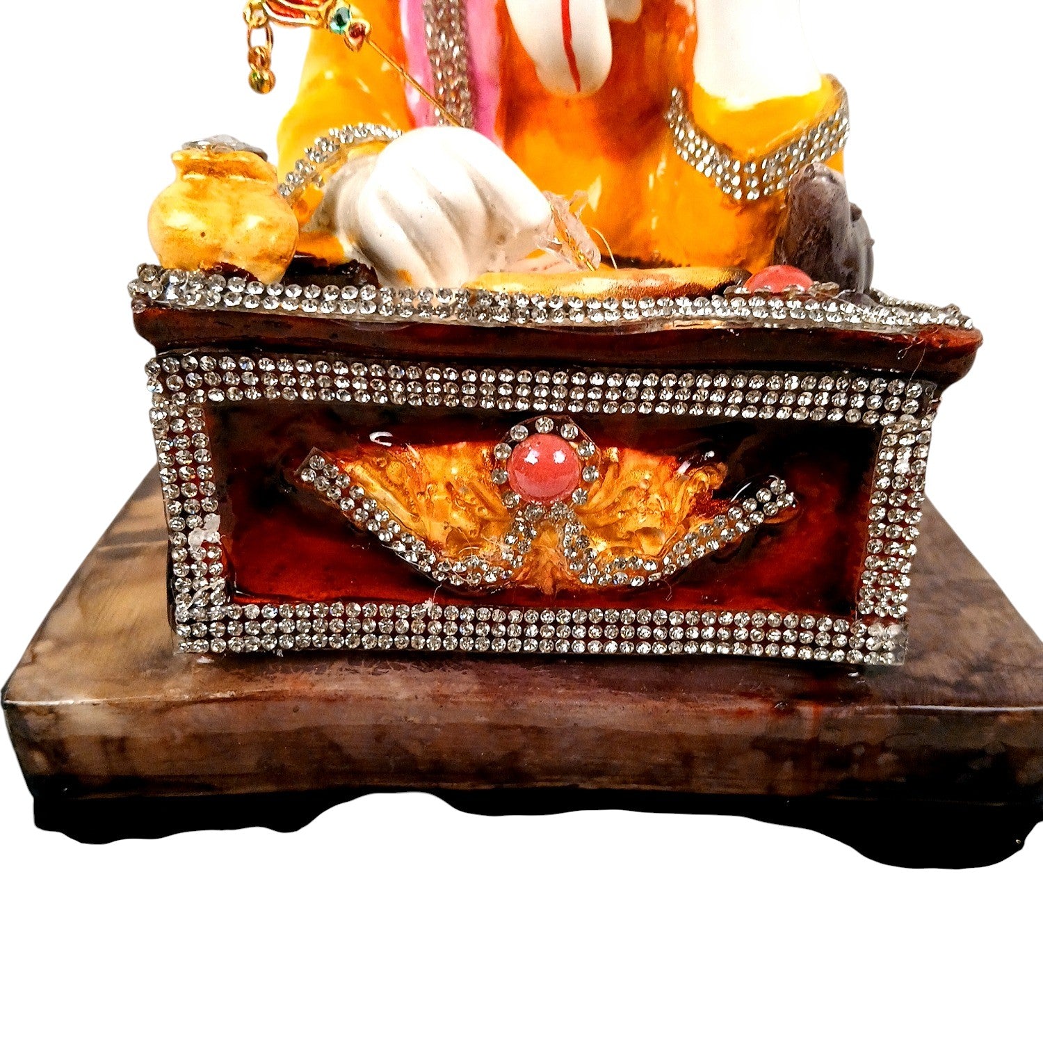 Ganesh Murti | Spiritual Home & Office Decor Idol | Lord GaneshaStatue for Home, Pooja Room & Vastu | Religious Table Decor, Diwali & Festive Gift - 9 Inch - Apkamart
