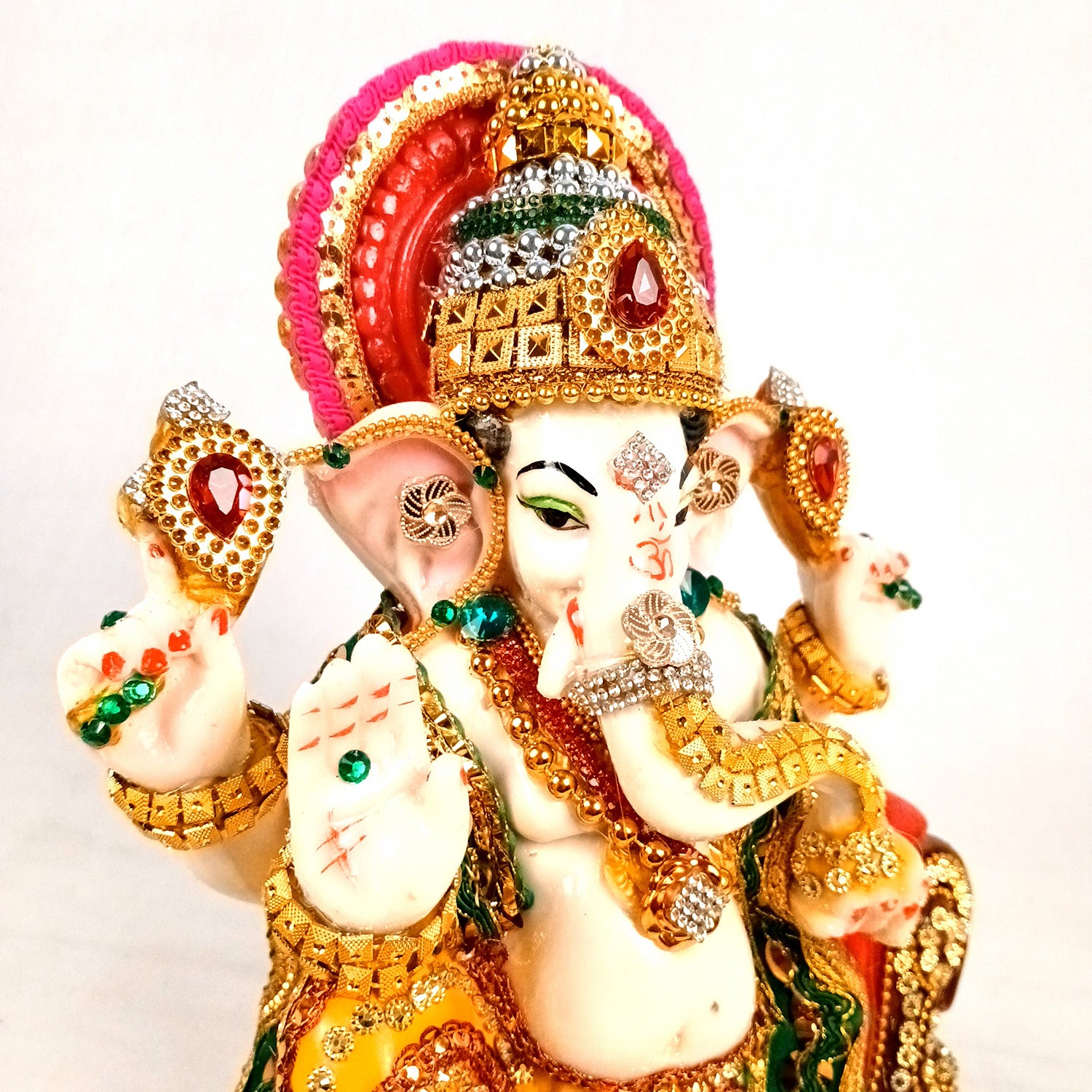Ganesh Statue | Lord Ganesha Idol - for Home, Puja, Living Room, Entrance & Office Decor - 10 Inch - Apkamart #Style_Design 1