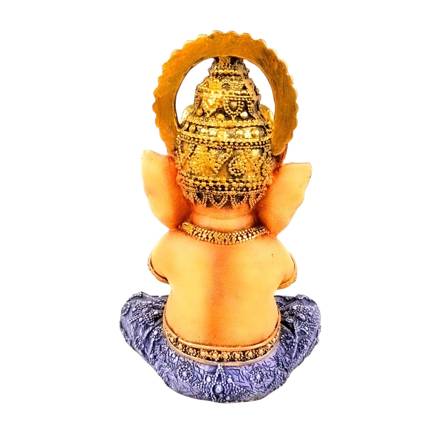 Shri Ganesh Idol | Ganesha Different Poses for Home, Pooja Room & Vastu | Religious Table Decor, Diwali & Festive Gift - 8 Inch - Apkamart