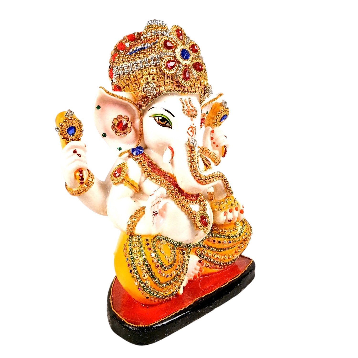 Ganesh Ji Idol Polyresin Diwali Housewarming - 12 Inch