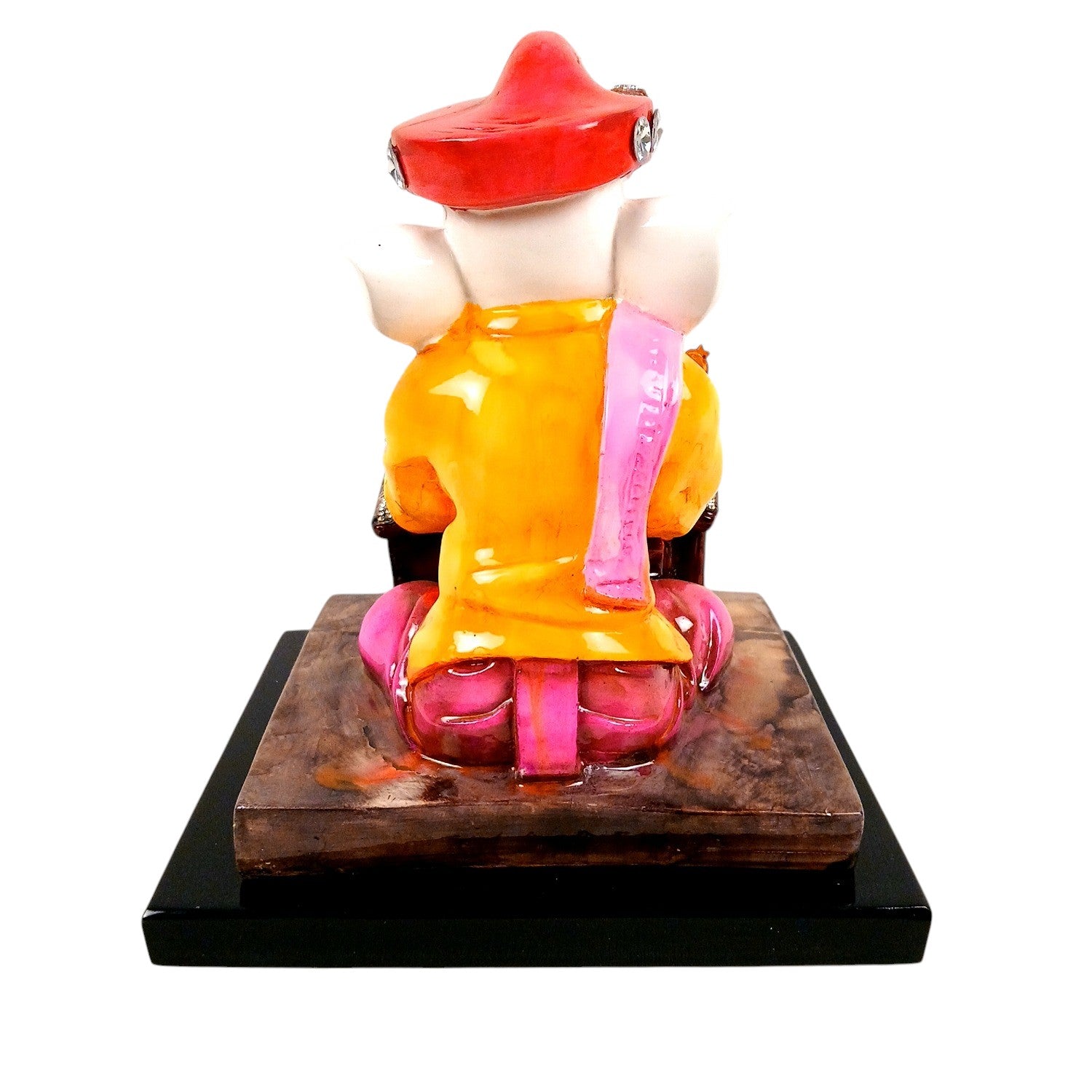 Ganesh Murti | Spiritual Home & Office Decor Idol | Lord GaneshaStatue for Home, Pooja Room & Vastu | Religious Table Decor, Diwali & Festive Gift - 9 Inch - Apkamart