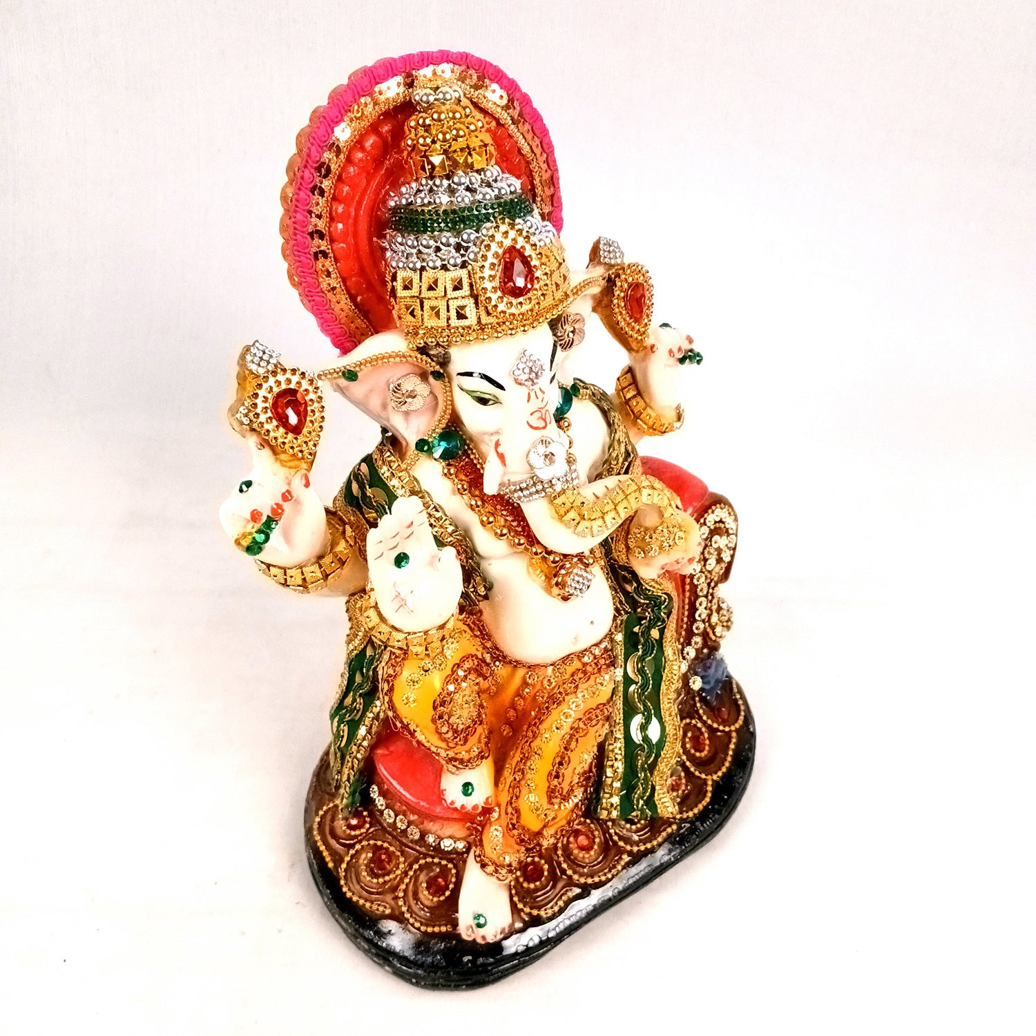 Ganesh Statue | Lord Ganesha Idol - for Home, Puja, Living Room, Entrance & Office Decor - 10 Inch - Apkamart #Style_Design 1