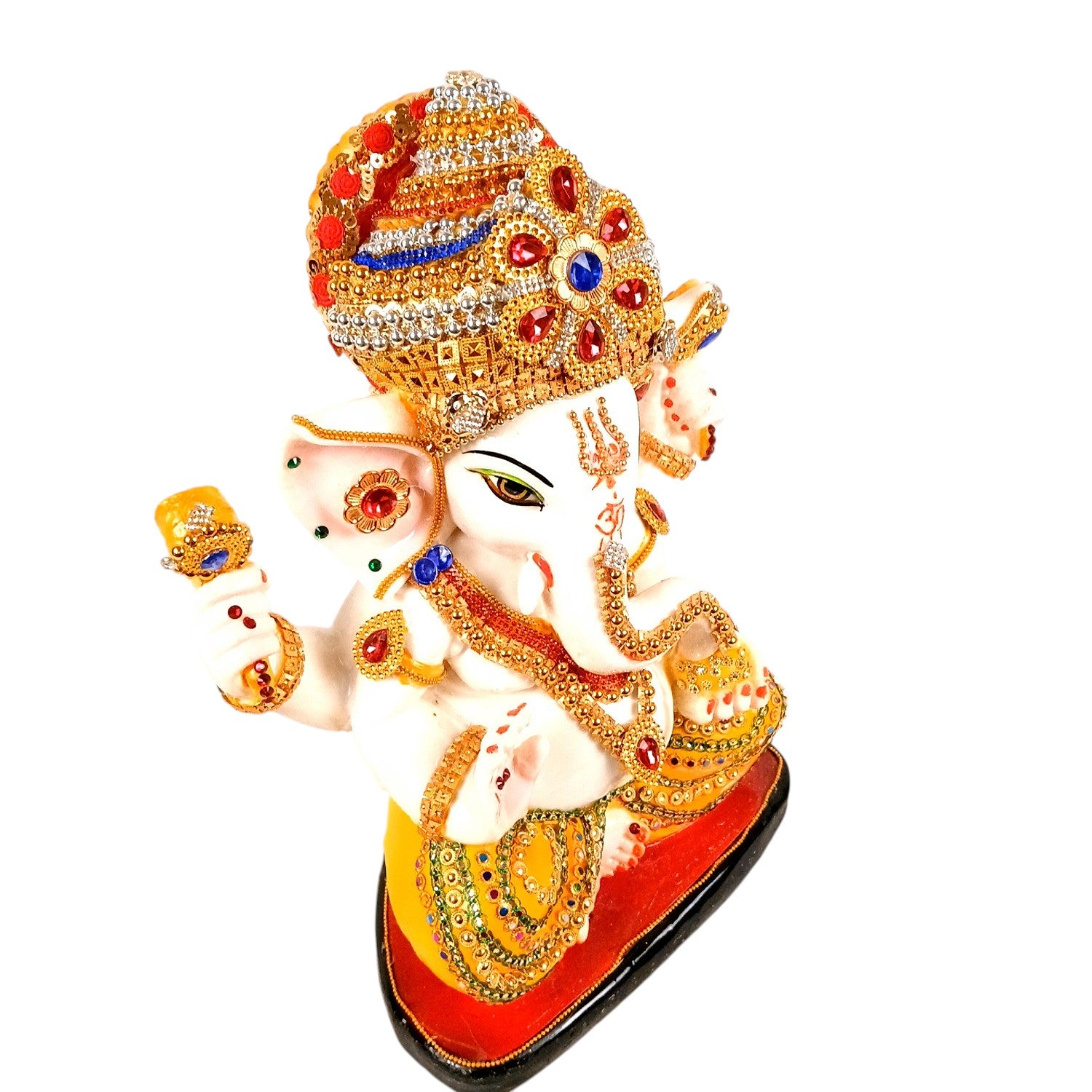Ganesh Ji Idol Polyresin Diwali Housewarming - 12 Inch