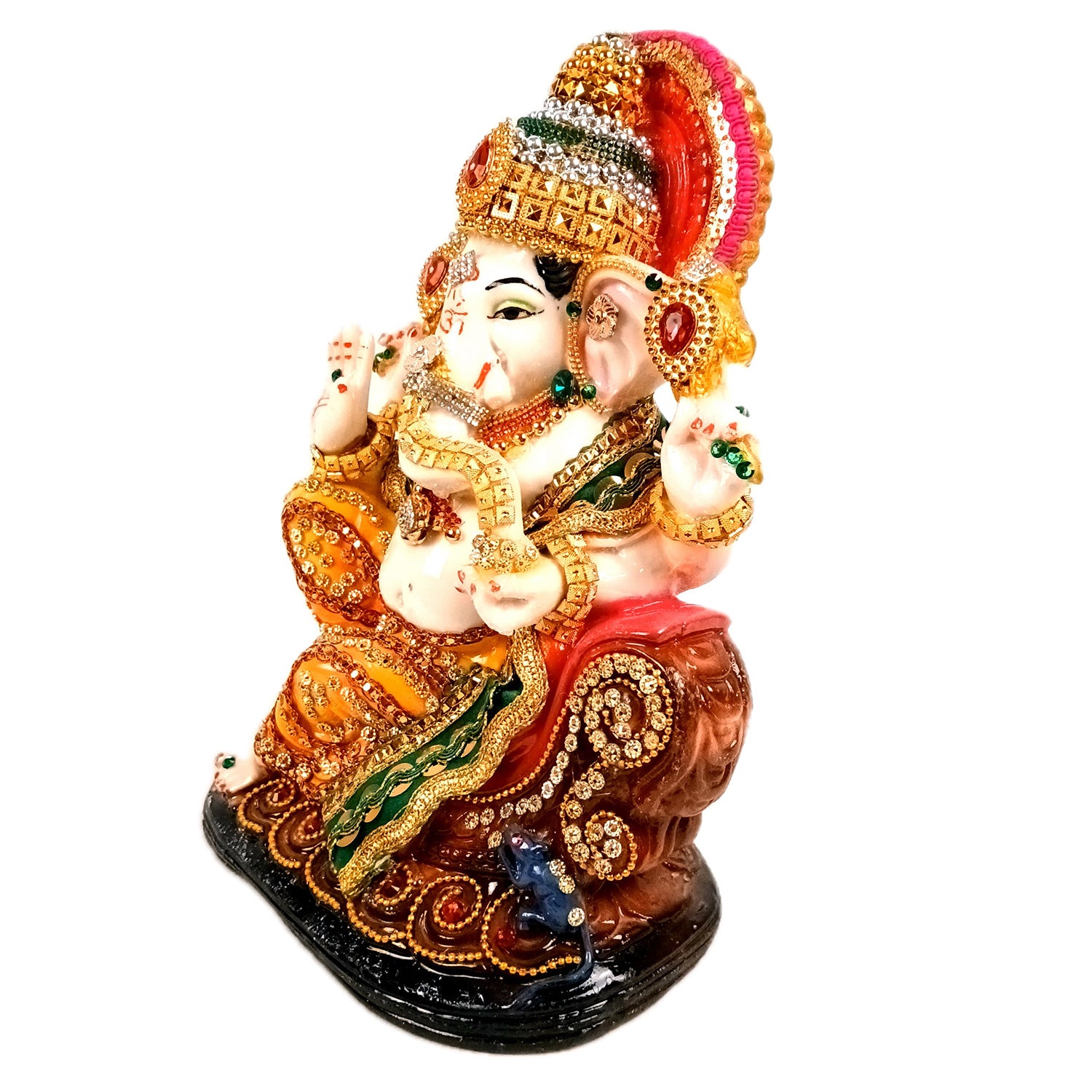 Ganesh Statue | Lord Ganesha Idol - for Home, Puja, Living Room, Entrance & Office Decor - 10 Inch - Apkamart #Style_Design 1