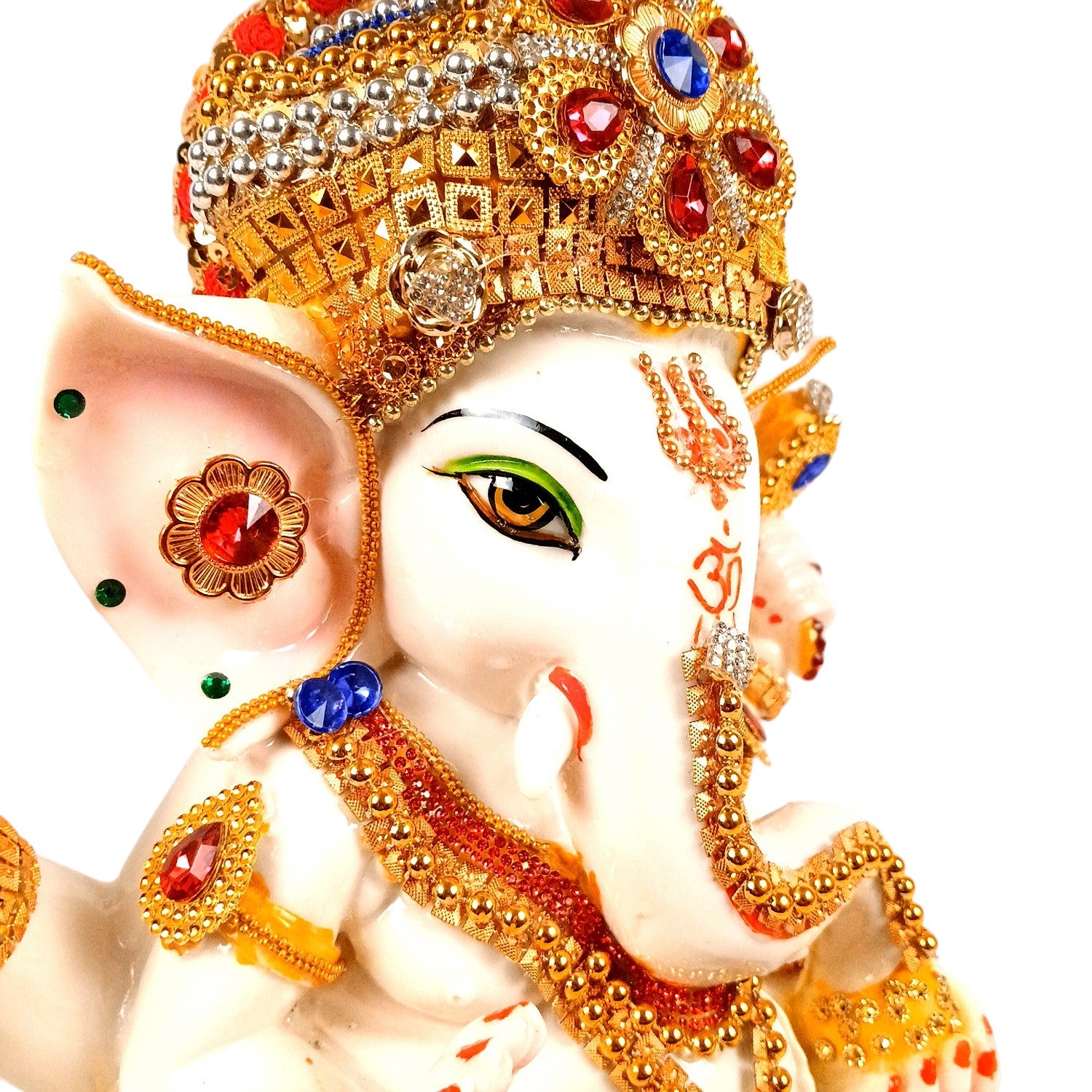 Ganesh Ji Idol Polyresin Diwali Housewarming - 12 Inch