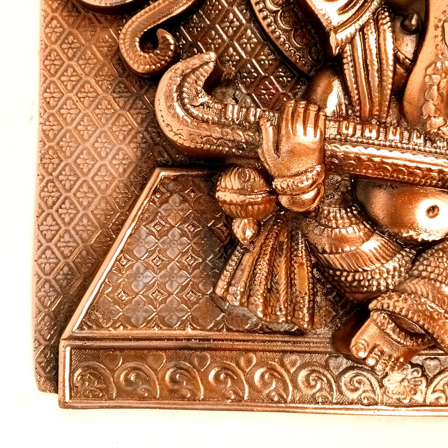 Ganesh Wall Hanging Statue | Ganesha Playing Sitar / Veena Wall Idol for Puja, Home, Living Room Decor | Diwali & Housewarming Gift - 16 Inch - Apkamart