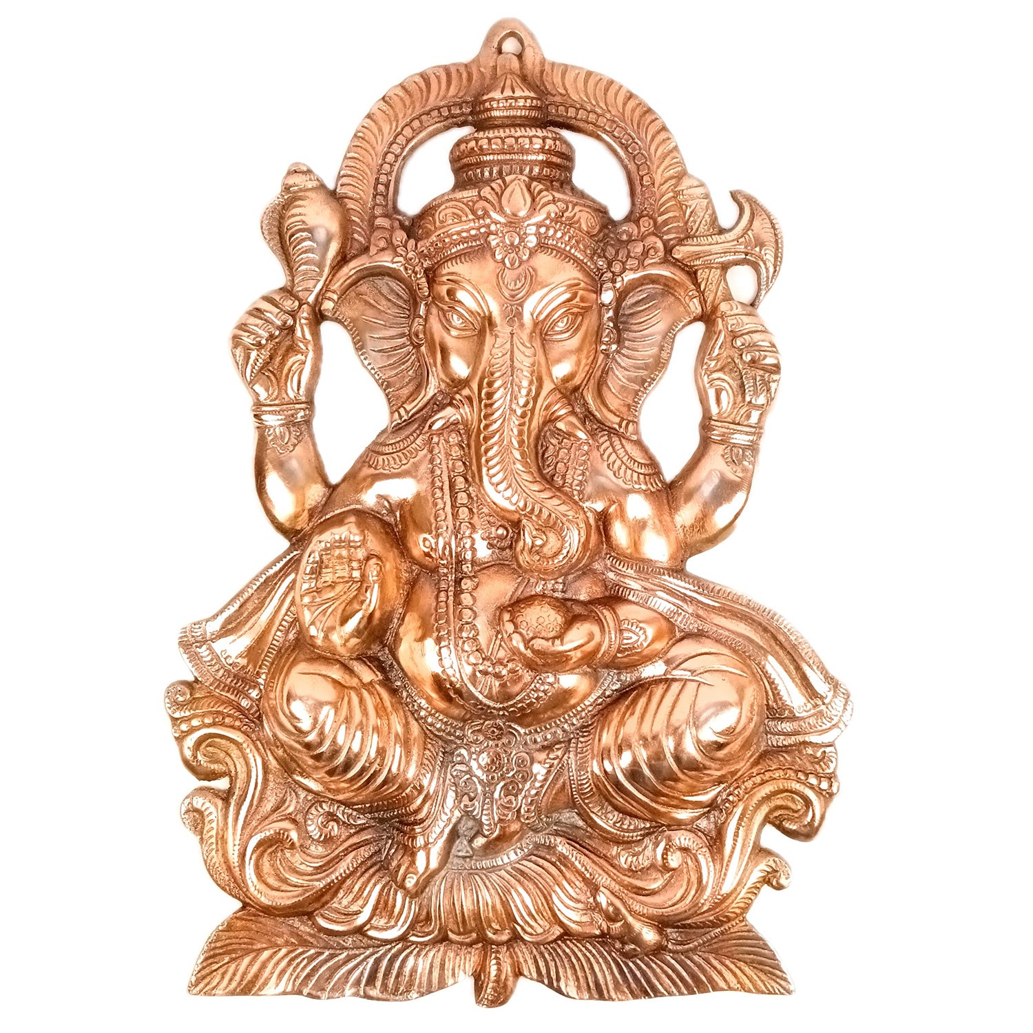 Lord Ganesh Wall Hanging Idol | Ganesha Wall Idol Big Size - for Home, Living Room, Entrance, Main Door | Diwali & Housewarming Gift - 20 Inch - Apkamart