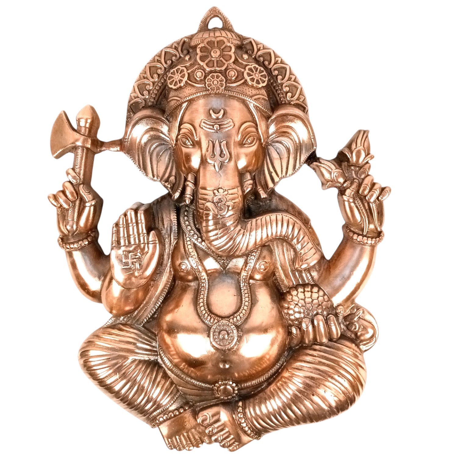 Lord Ganesh Wall Hanging Idol | Ganesha Wall Idol for Home, Living Room, Entrance, Main Door | Ganesh Wall Art for Religious & Spiritual Decor | Diwali & Housewarming Gift - 22 Inch - Apkamart