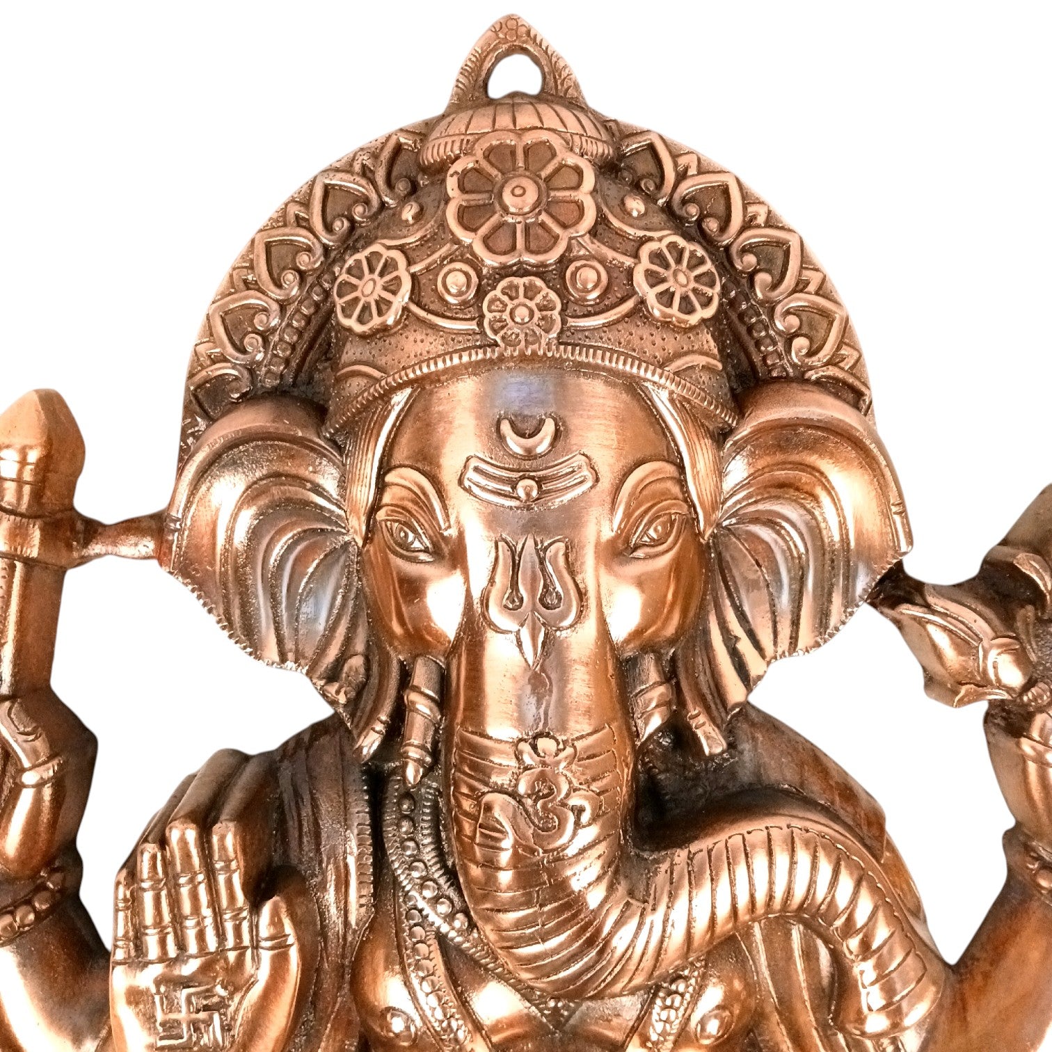Lord Ganesh Wall Hanging Idol | Ganesha Wall Idol for Home, Living Room, Entrance, Main Door | Ganesh Wall Art for Religious & Spiritual Decor | Diwali & Housewarming Gift - 22 Inch - Apkamart