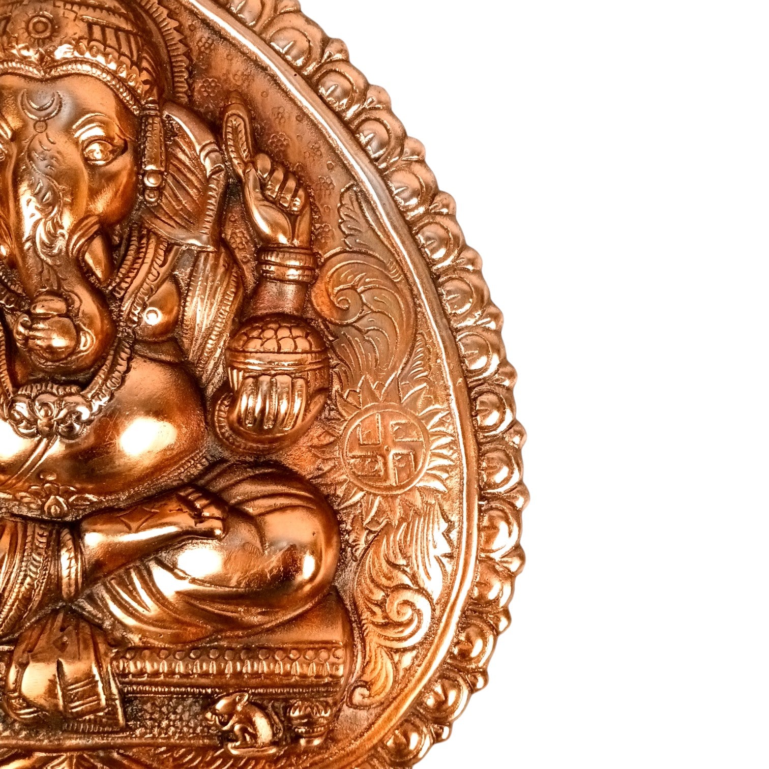 Ganesh Wall Hanging for Home Decor | Decorative Wall Art for Living Room, Bedroom & Office | Stylish Wall Hanging Showpiece & Gift Item - 16 Inch - Apkamart