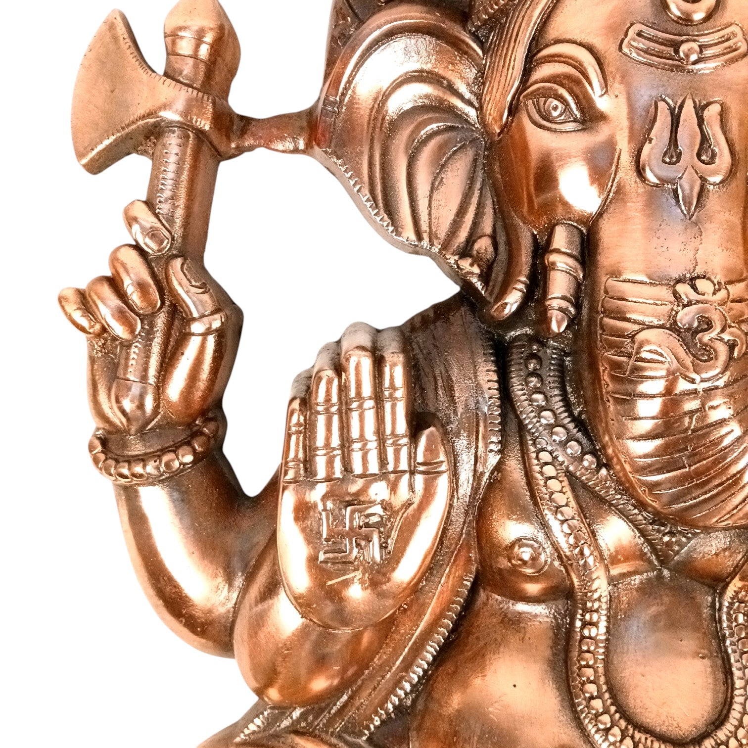 Lord Ganesh Wall Hanging Idol | Ganesha Wall Idol for Home, Living Room, Entrance, Main Door | Ganesh Wall Art for Religious & Spiritual Decor | Diwali & Housewarming Gift - 22 Inch - Apkamart