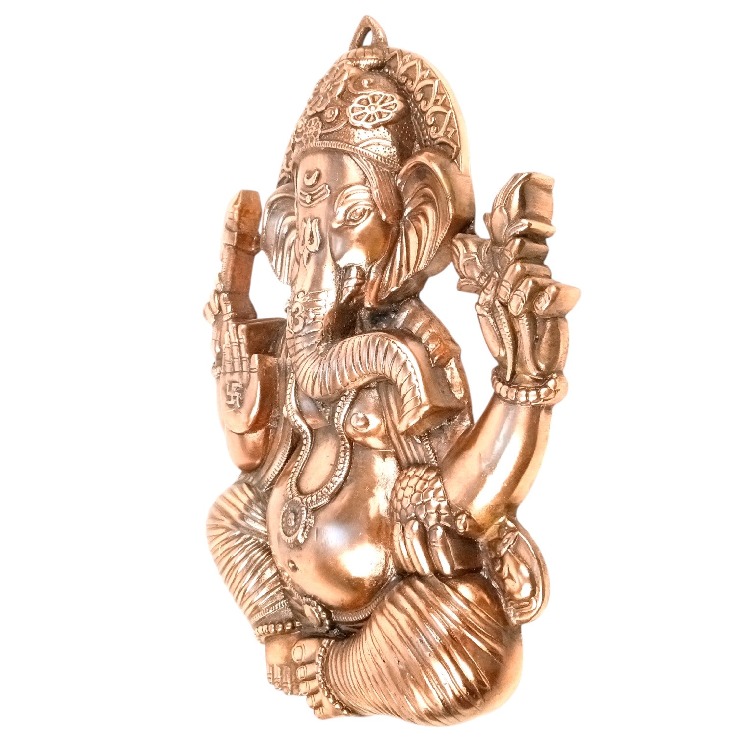 Lord Ganesh Wall Hanging Idol | Ganesha Wall Idol for Home, Living Room, Entrance, Main Door | Ganesh Wall Art for Religious & Spiritual Decor | Diwali & Housewarming Gift - 22 Inch - Apkamart
