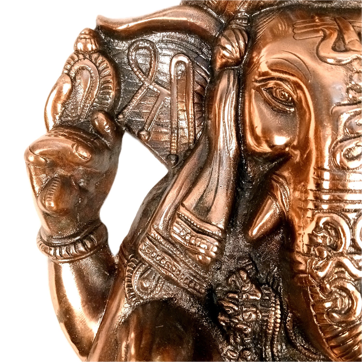 Lord Ganesh Wall Hanging Idol | Ganesha Wall Idol Big Size - for Home, Living Room, Entrance, Main Door | Metal Ganesh Wall Art for Religious & Spiritual Decor | Diwali & Housewarming Gift - 21 Inch - Apkamart