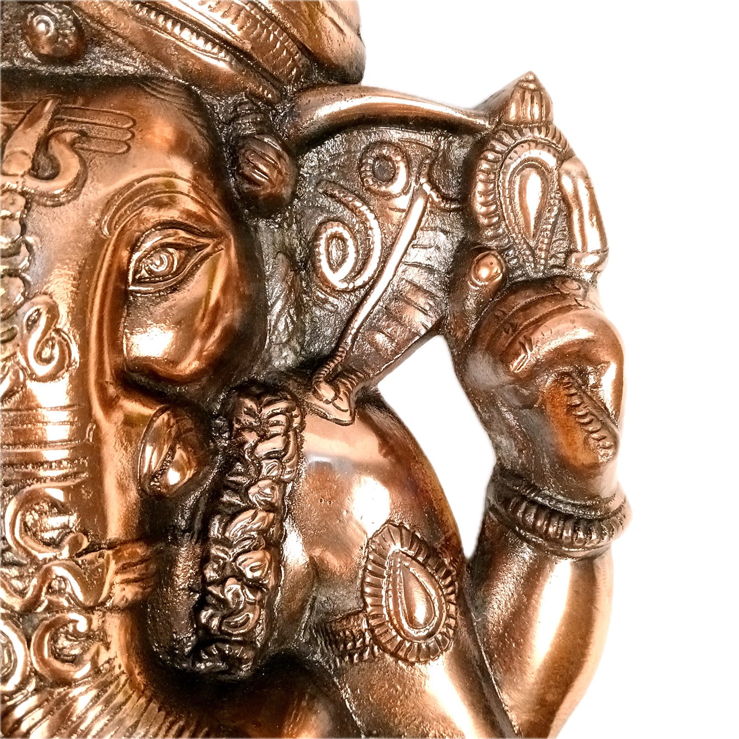 Lord Ganesh Wall Hanging Idol | Ganesha Wall Idol Big Size - for Home, Living Room, Entrance, Main Door | Metal Ganesh Wall Art for Religious & Spiritual Decor | Diwali & Housewarming Gift - 21 Inch - Apkamart