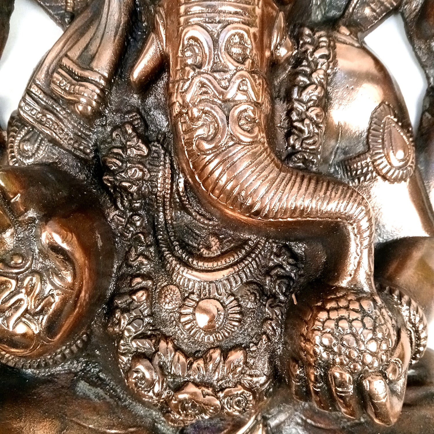 Lord Ganesh Wall Hanging Idol | Ganesha Wall Idol Big Size - for Home, Living Room, Entrance, Main Door | Metal Ganesh Wall Art for Religious & Spiritual Decor | Diwali & Housewarming Gift - 21 Inch - Apkamart