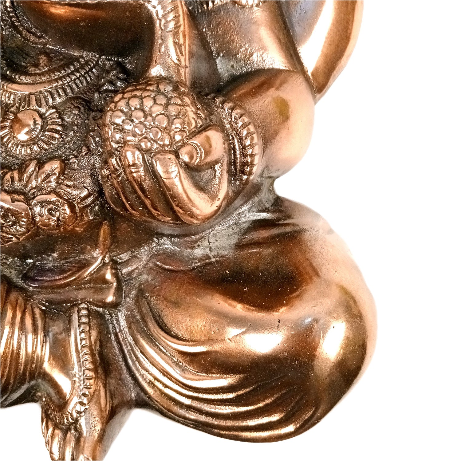 Lord Ganesh Wall Hanging Idol | Ganesha Wall Idol Big Size - for Home, Living Room, Entrance, Main Door | Metal Ganesh Wall Art for Religious & Spiritual Decor | Diwali & Housewarming Gift - 21 Inch - Apkamart