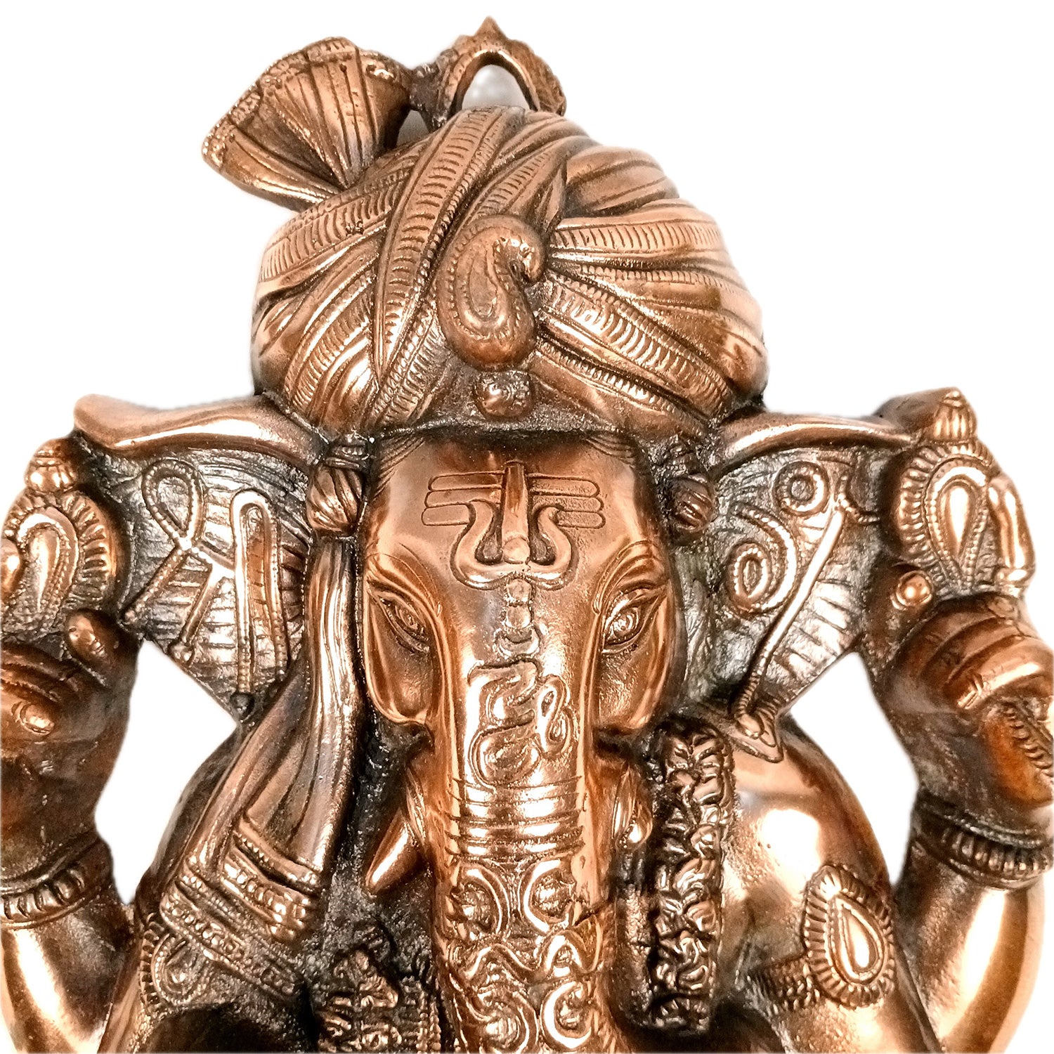 Lord Ganesh Wall Hanging Idol | Ganesha Wall Idol Big Size - for Home, Living Room, Entrance, Main Door | Metal Ganesh Wall Art for Religious & Spiritual Decor | Diwali & Housewarming Gift - 21 Inch - Apkamart