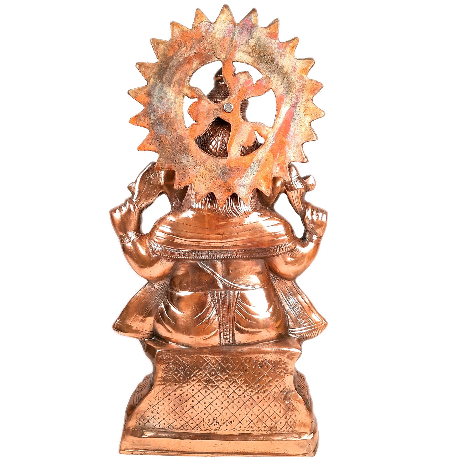 Lord Ganesh Idol | Ganesha Idol Big Size - for Home, Living Room, Entrance, Main Door | Metal Ganesh Art for Religious & Spiritual Decor | Diwali & Housewarming Gift - 23 Inch - Apkamart