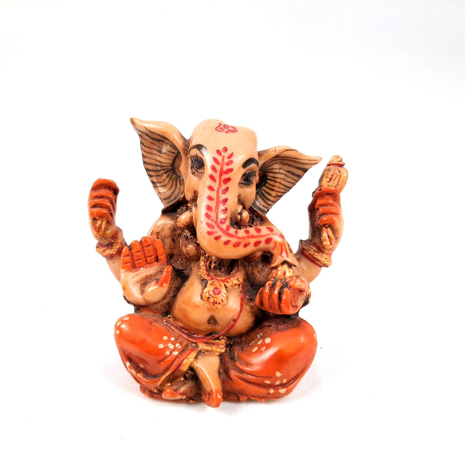 Ganesh Idol Murti | Shri Ganesha Statue | Ganpati Murti - for Puja, Home, Office Desk, Table, Living Room Decor & Gifts - 4 Inch - apkamart