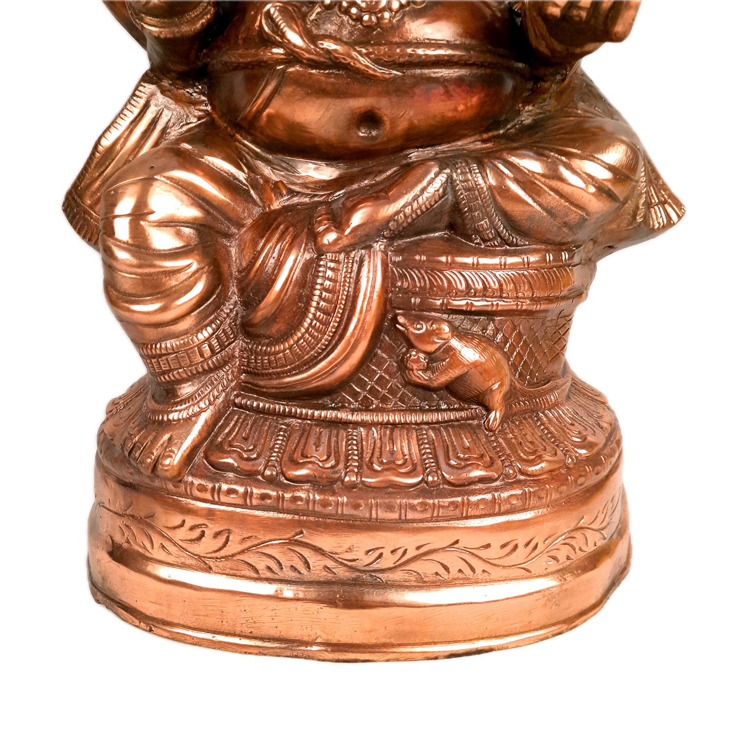 Lord Ganesh Idol | Ganesha Idol Big Size - for Home, Living Room, Entrance, Main Door | Metal Ganesh Art for Religious & Spiritual Decor | Diwali & Housewarming Gift - 23 Inch - Apkamart