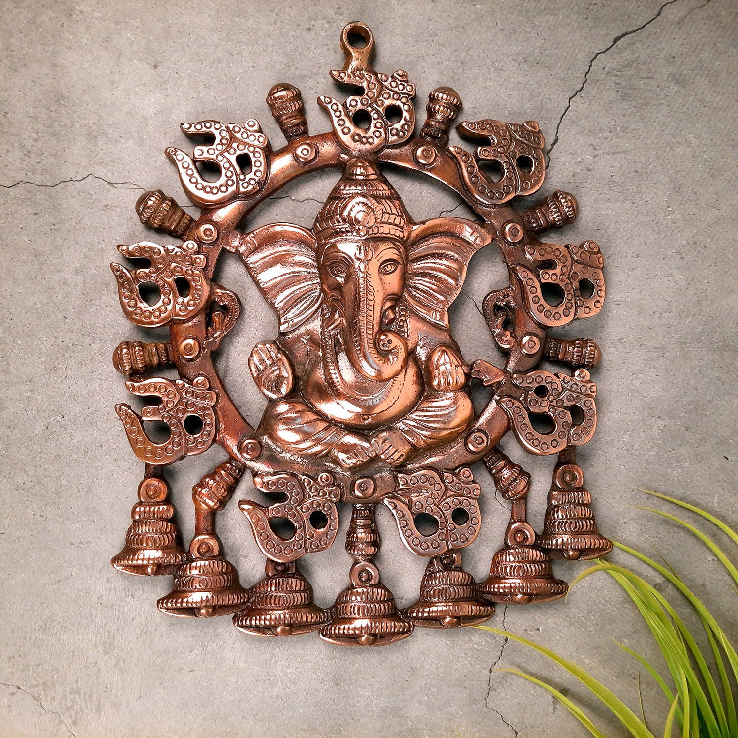 Ganesh Wall Hanging Murti | Ganesha Wall Statue - for Home Entrance & Main Door, Puja, Living Room Decor & Gift- 13 Inch - Apkamart