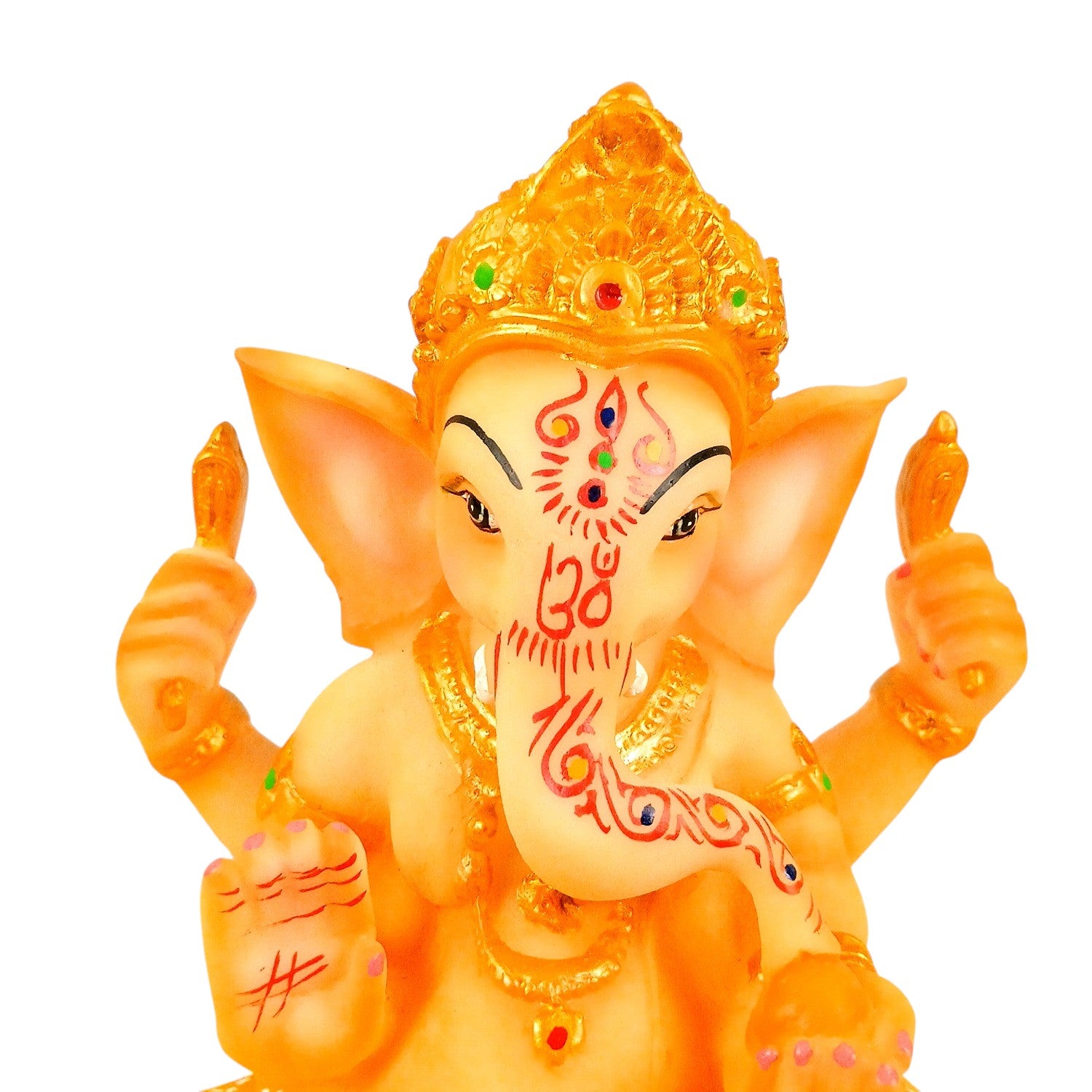 Ganesh Ji Statue | Lord Ganesha Idol for Home, Pooja Room & Vastu | Religious Table Decor, Diwali & Housewarming Gift - 9 Inch - Apkamart