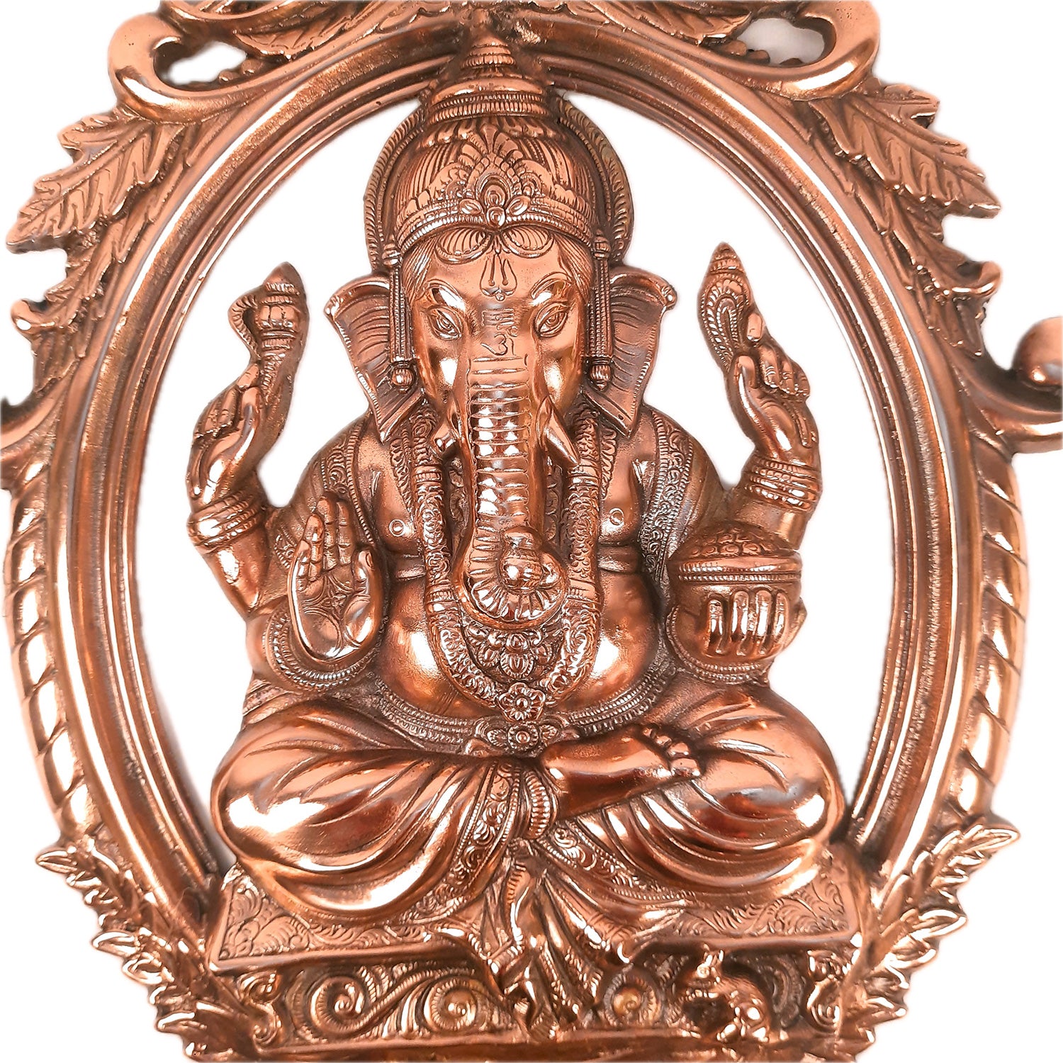 Ganesh Idol Wall Hanging | Big Lord Ganesha Wall Statue Decor | Religious & Spiritual Wall Art - For Puja, Home & Entrance Living Room & Gift - Apkamart