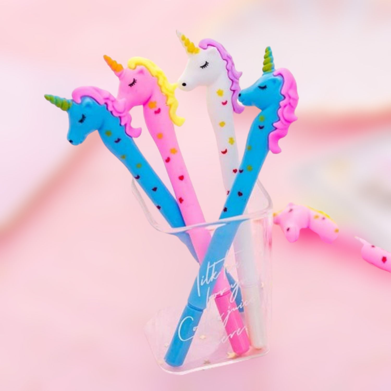Ball Pen | Gel Pens - Astronaut & Unicorn Design - for Kids, Girls, Boys, Students, School, Birthday Gift & Return Gifts - apkamart