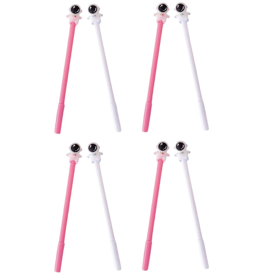 Ball Pen | Gel Pens - Astronaut & Unicorn Design - for Kids, Girls, Boys, Students, School, Birthday Gift & Return Gifts - apkamart #Style_Pack of 8