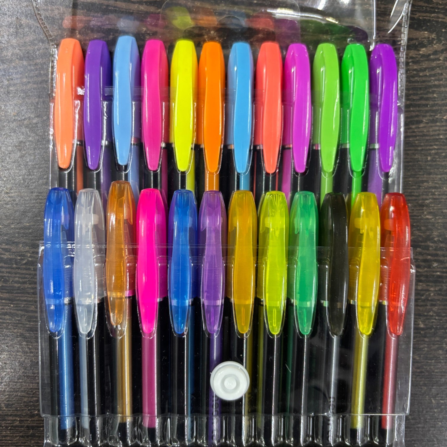 Neon Gel Pen Set | 24 Fluorescent Highlighter Gel Pens in Each Pack | Smooth Writing & Drawing Pens for Kids, Students, Artists, Art & Craft Stationery