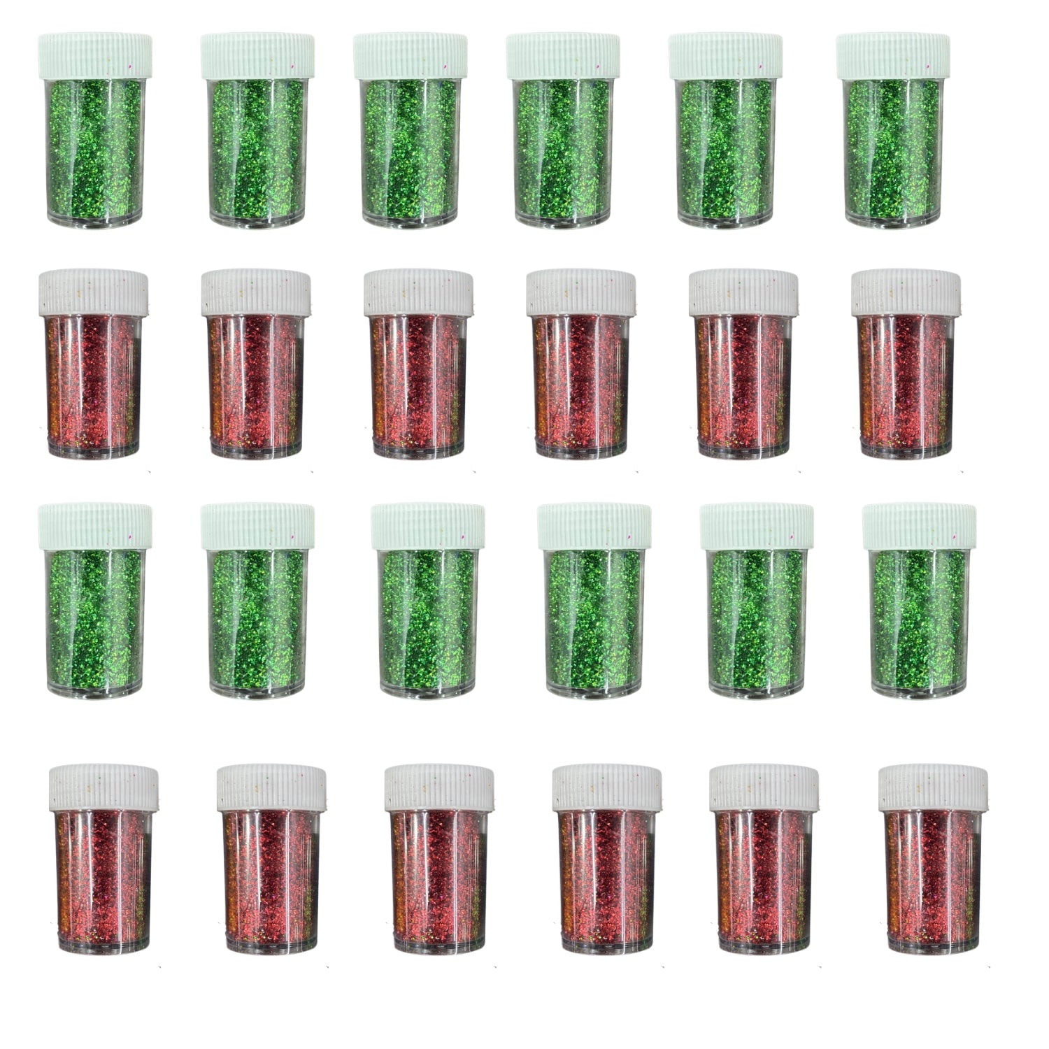 Dry Glitter for Craft Work Glitter Powder Multicolor Sparkle Dust for Art and Craft DIY Decoration Projects - Apkamart #Style_Pack Of 24