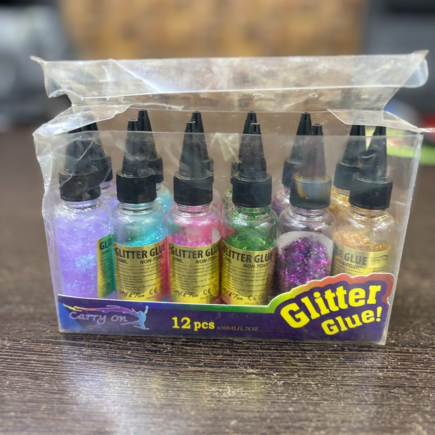 Sparkle Glitter Glue | Multicolor Sticky Glitter Glue Tubes - For Art and Craft for Kids