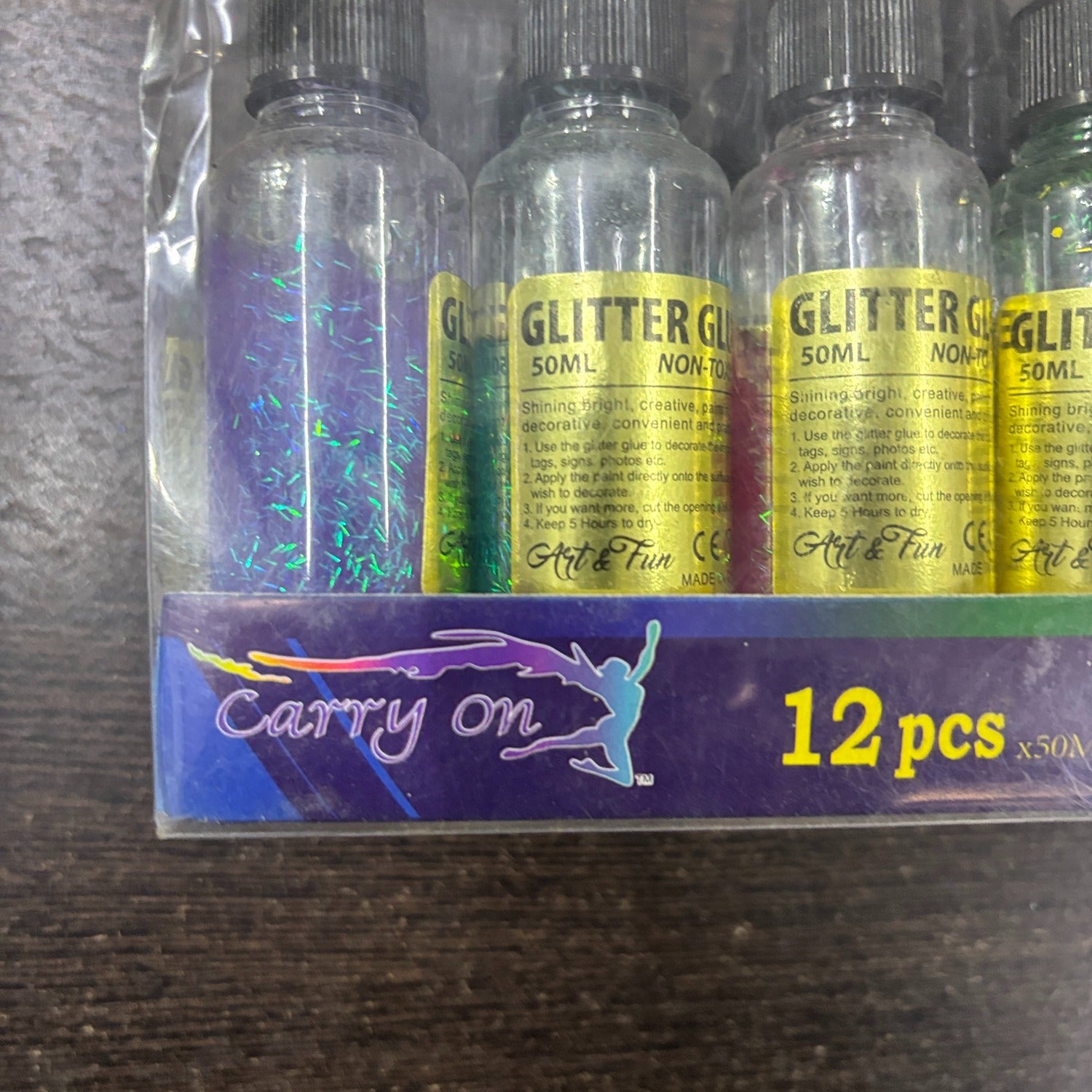 Sparkle Glitter Glue | Multicolor Sticky Glitter Glue Tubes - For Art and Craft for Kids