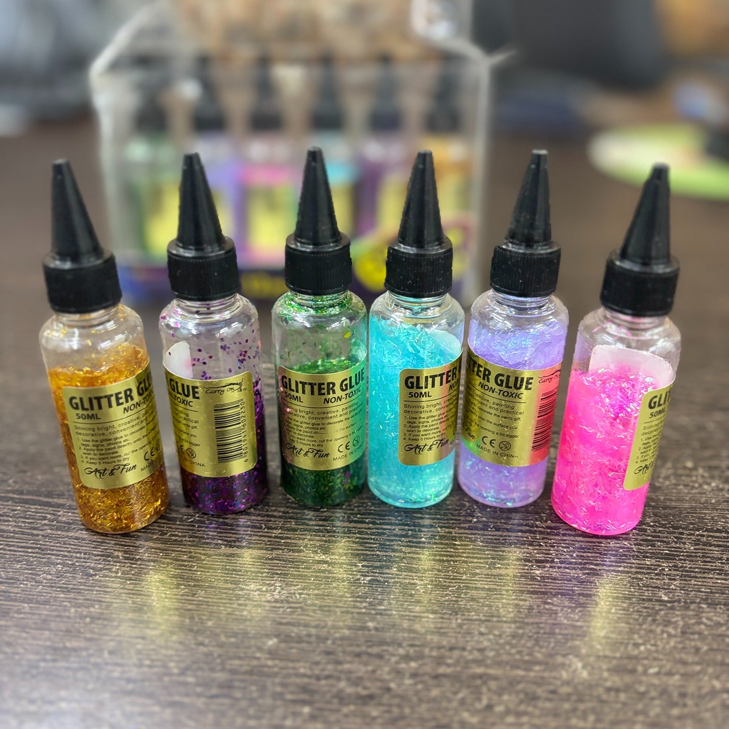 Sparkle Glitter Glue | Multicolor Sticky Glitter Glue Tubes - For Art and Craft for Kids