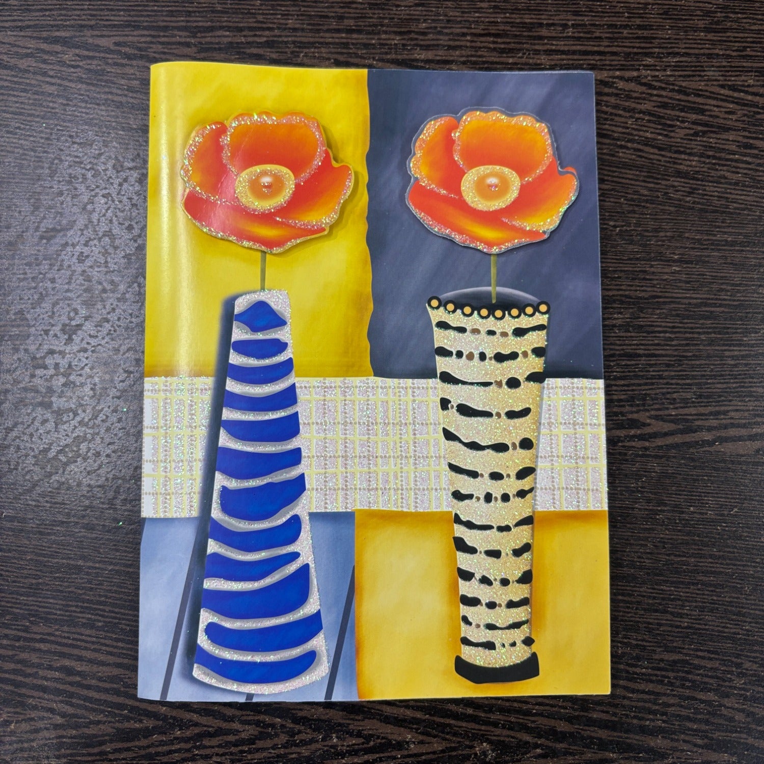 Handcrafted Style Valentine Greeting Card | Romantic Paper Card for Anniversary & Love Messages - Apkamart