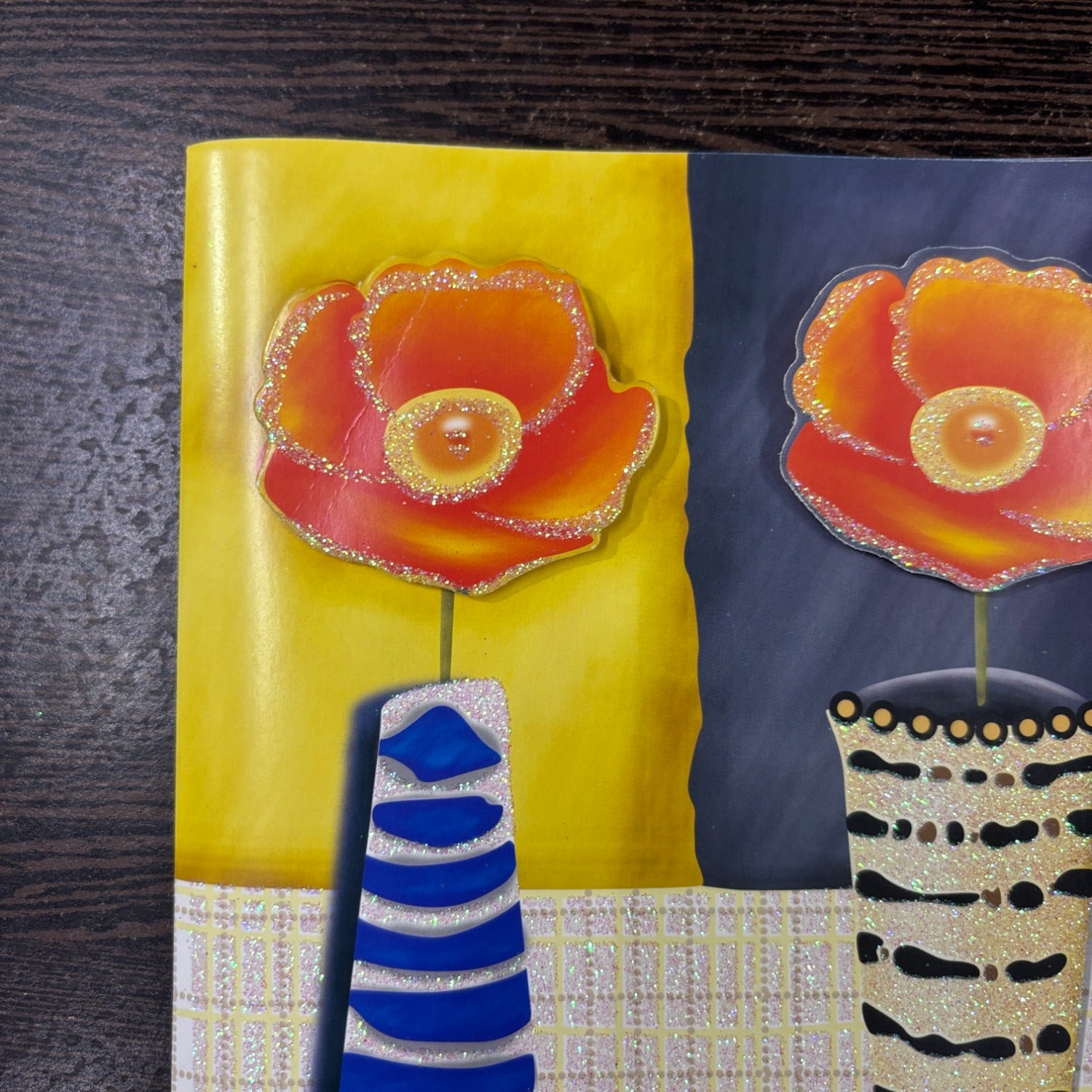 Handcrafted Style Valentine Greeting Card | Romantic Paper Card for Anniversary & Love Messages - Apkamart