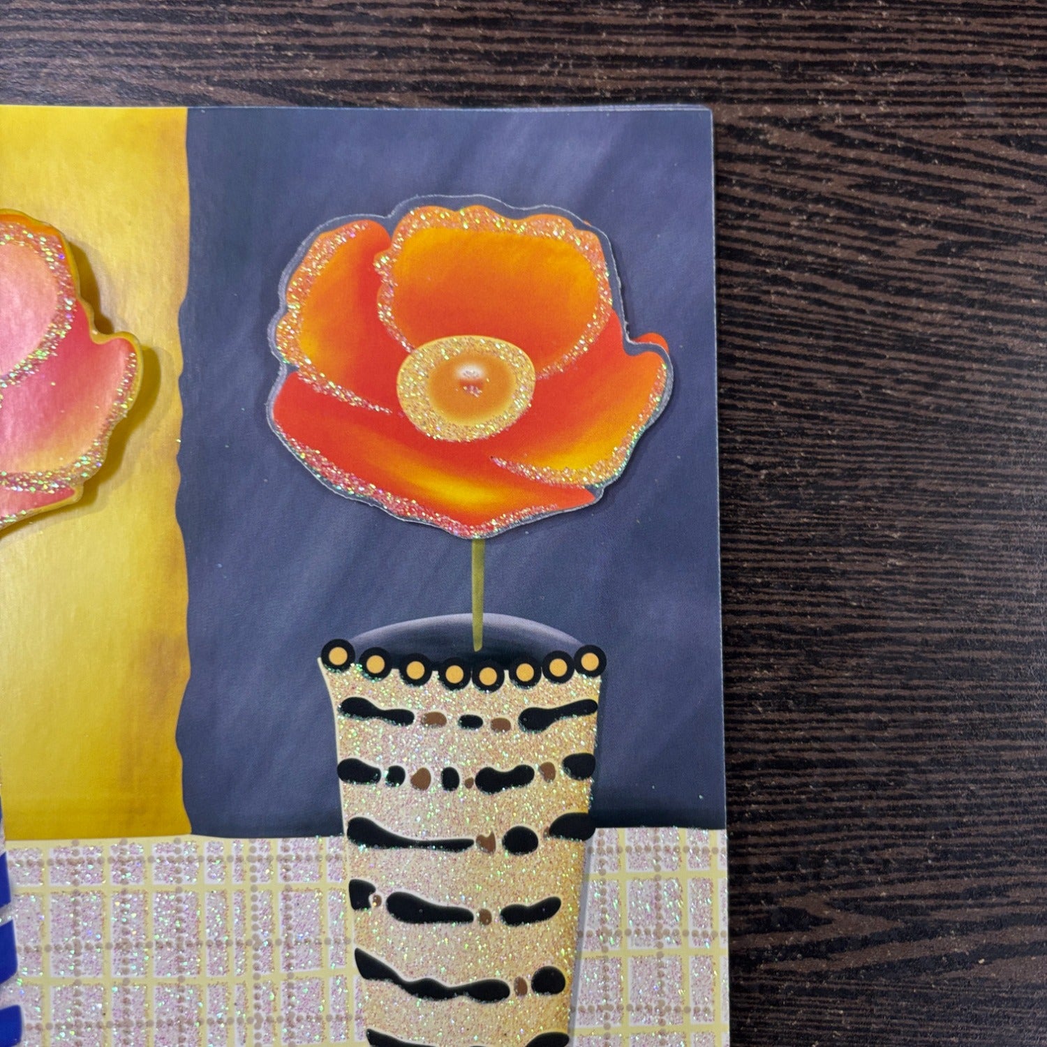 Handcrafted Style Valentine Greeting Card | Romantic Paper Card for Anniversary & Love Messages - Apkamart