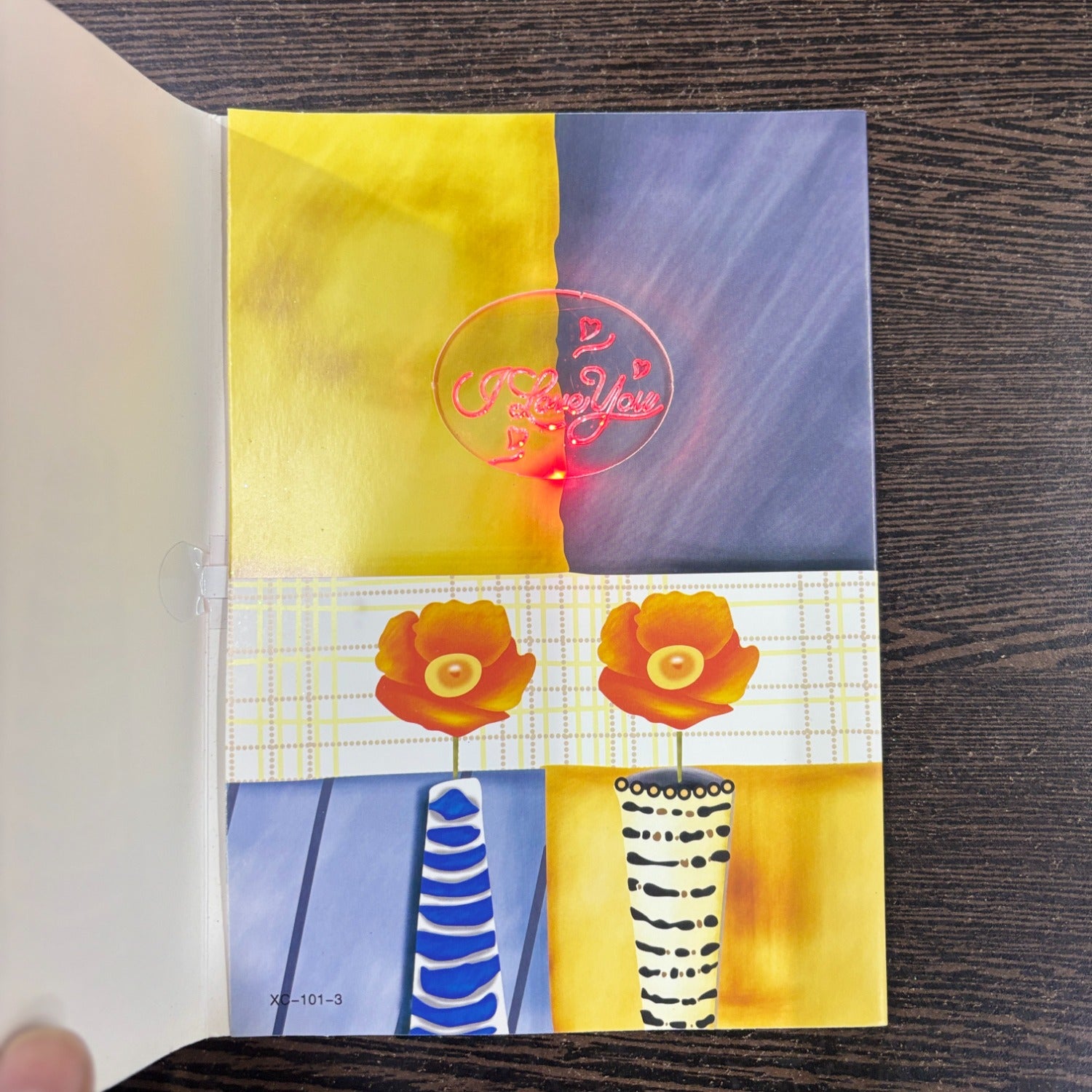 Handcrafted Style Valentine Greeting Card | Romantic Paper Card for Anniversary & Love Messages - Apkamart