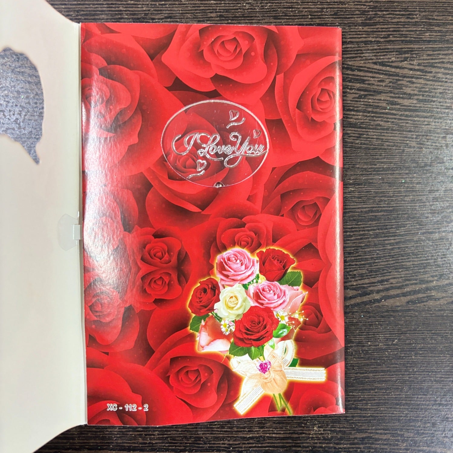 Romantic Valentine Card | Printed Love Greeting Card with Message Space Inside - Apkamart