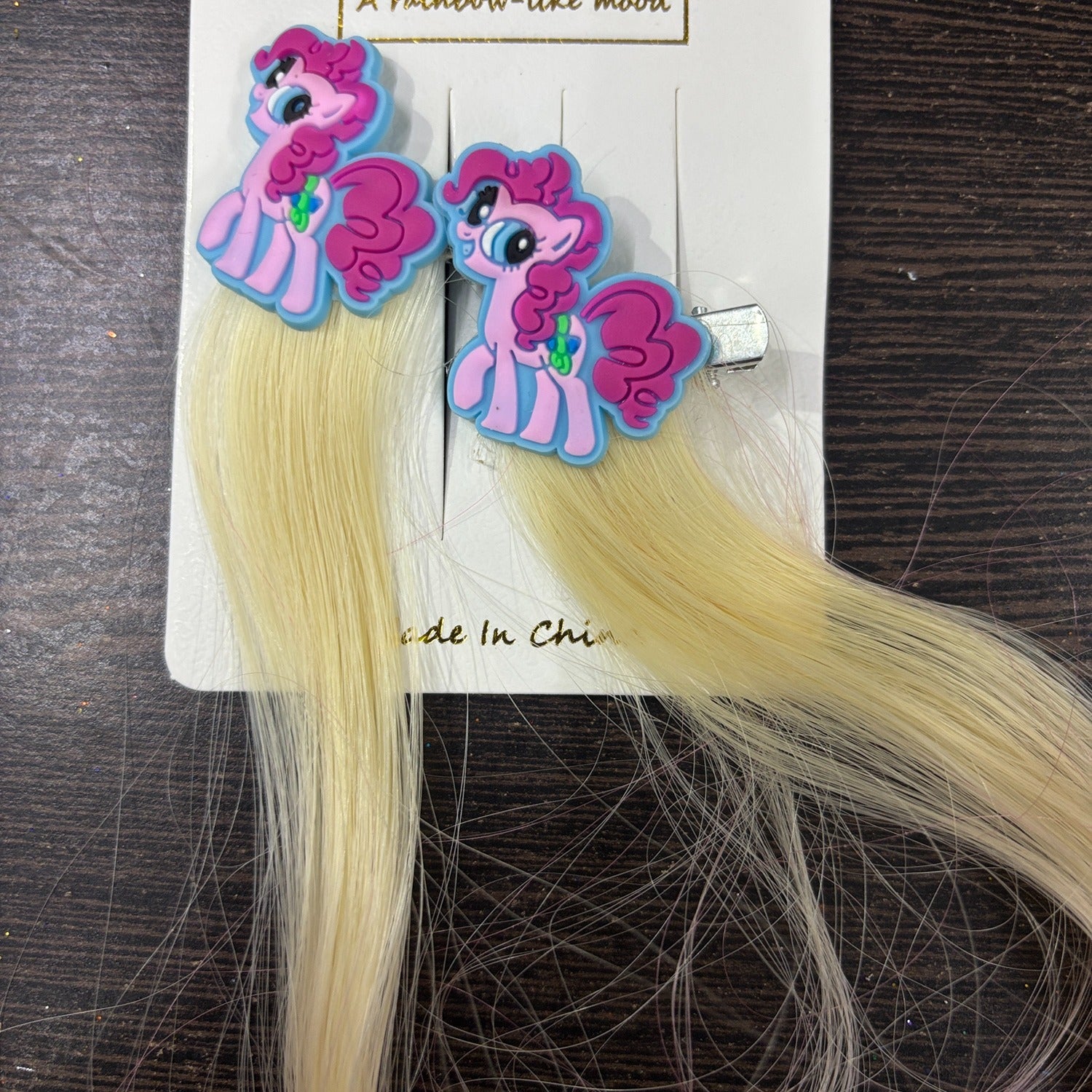 Artificial Nylon Rainbow Color Hair Extensions For Girls With Cartoon Alligator Clip Colorful Hair Tinsel Highlighter Streaks For Kids Party Styling Reusable Soft - Apkamart