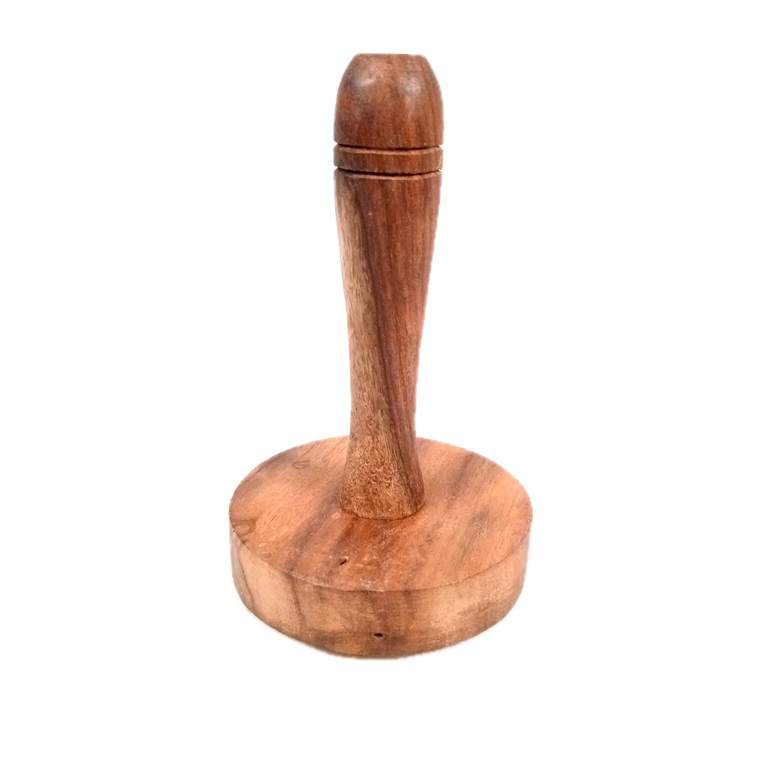 Wooden Hand Masher | Roti Presser | Paratha Sekni - For Parantha, Vegetable, Potato, Pav Bhaji | For Home & Kitchen - 5 Inch (Pack of 2) - Apkamart