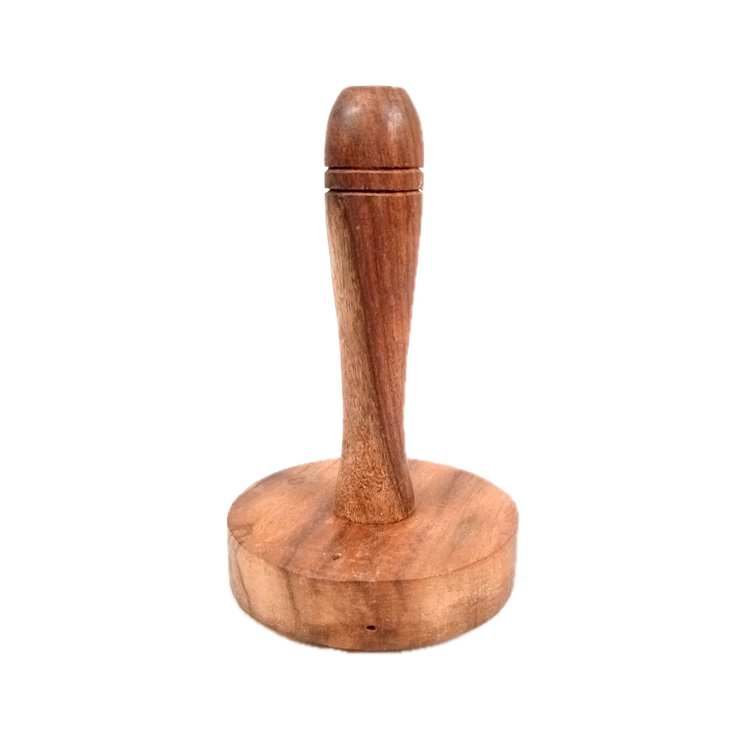 Wooden Hand Masher | Roti Presser | Paratha Sekni - For Parantha, Vegetable, Potato, Pav Bhaji | For Home & Kitchen - 5 Inch (Pack of 2) - Apkamart
