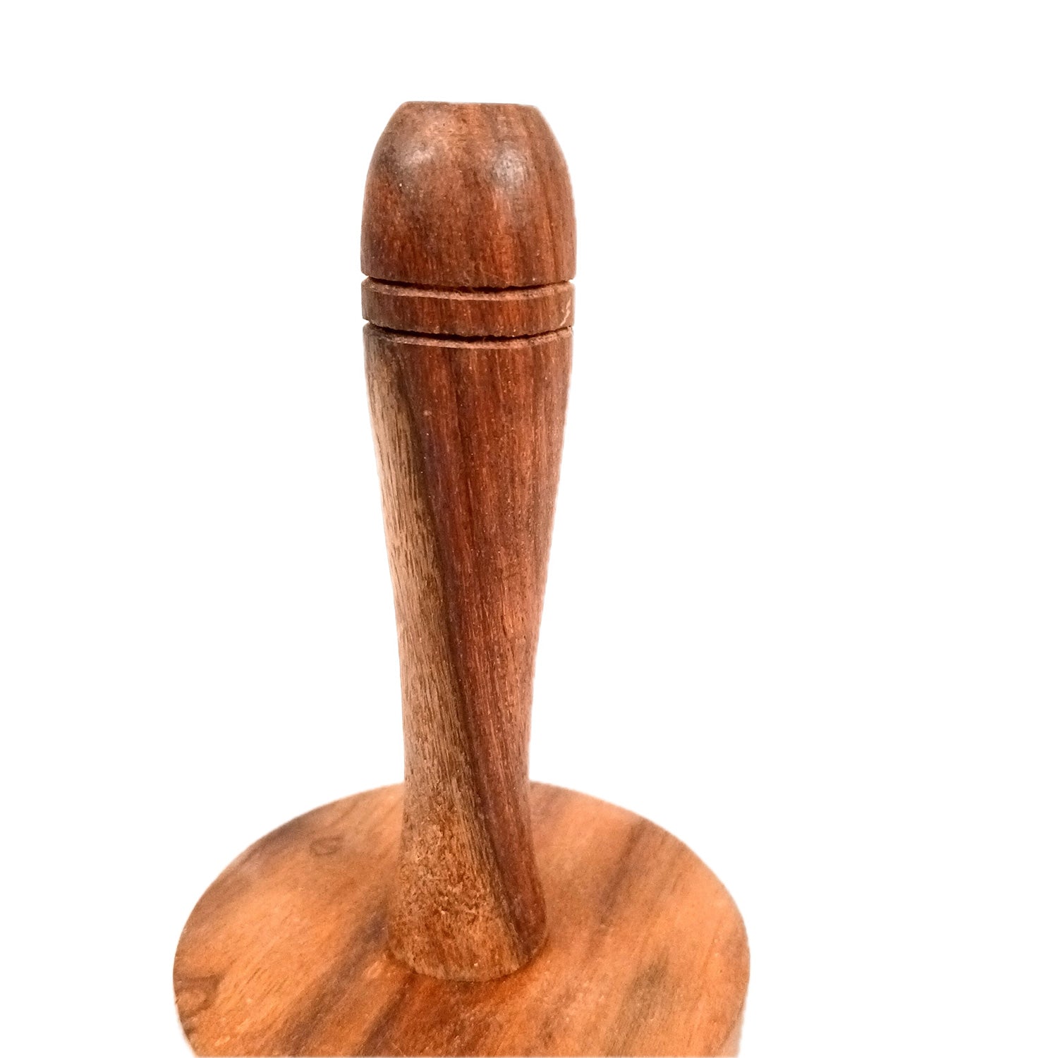 Wooden Hand Masher | Roti Presser | Paratha Sekni - For Parantha, Vegetable, Potato, Pav Bhaji | For Home & Kitchen - 5 Inch (Pack of 2) - Apkamart