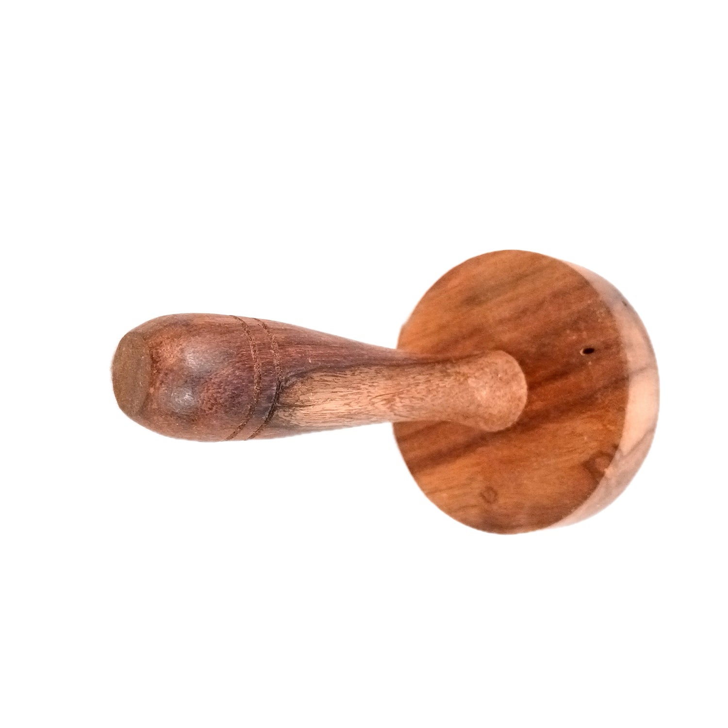 Wooden Hand Masher | Roti Presser | Paratha Sekni - For Parantha, Vegetable, Potato, Pav Bhaji | For Home & Kitchen - 5 Inch (Pack of 2) - Apkamart
