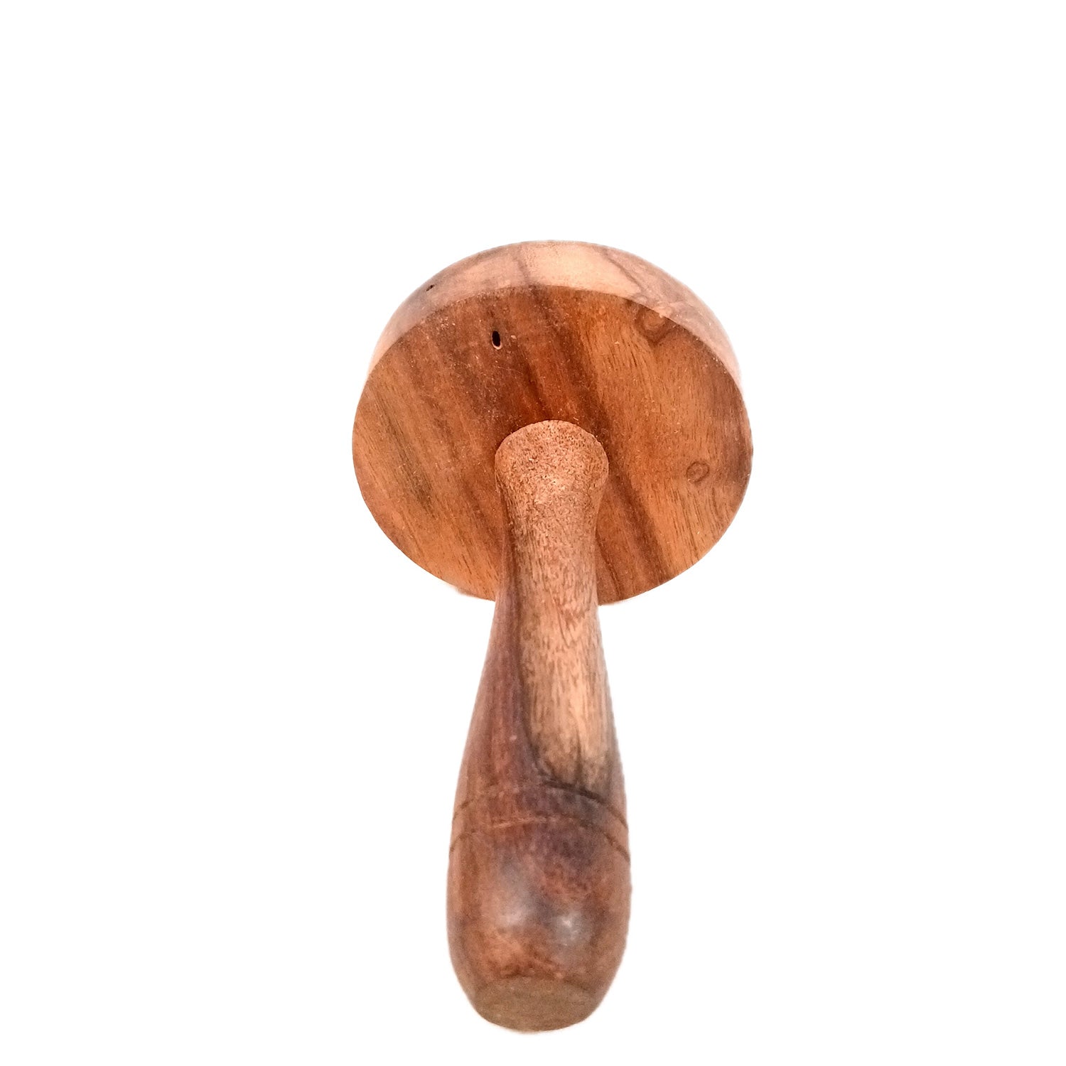 Wooden Hand Masher | Roti Presser | Paratha Sekni - For Parantha, Vegetable, Potato, Pav Bhaji | For Home & Kitchen - 5 Inch (Pack of 2) - Apkamart
