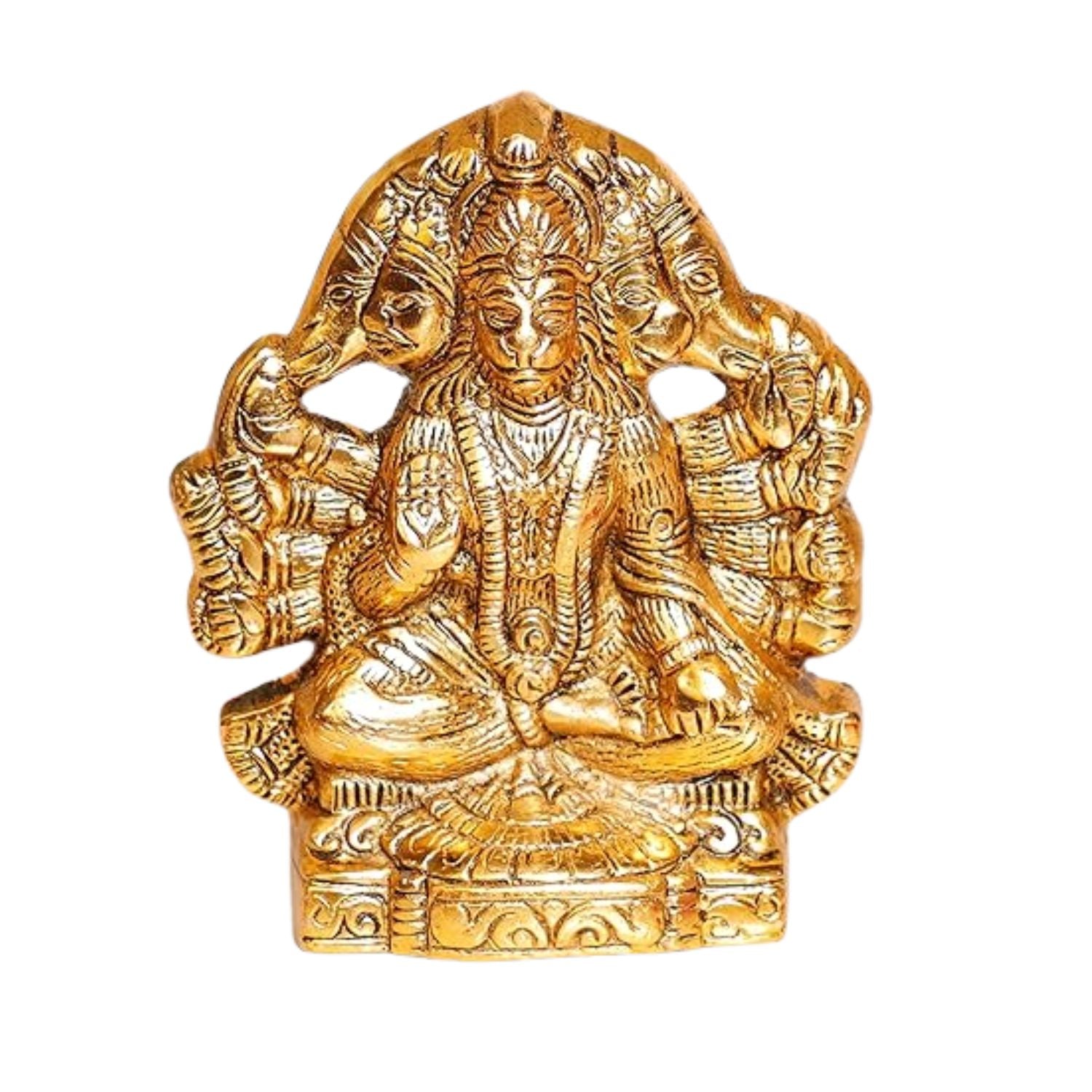 Hanuman ji Wall Hanging | Bajarangbali Wall Art - for Home, Puja, Living Room & Office | Antique Wall Idol for Religious & Spiritual Decor - 5 Inch - Apkamart