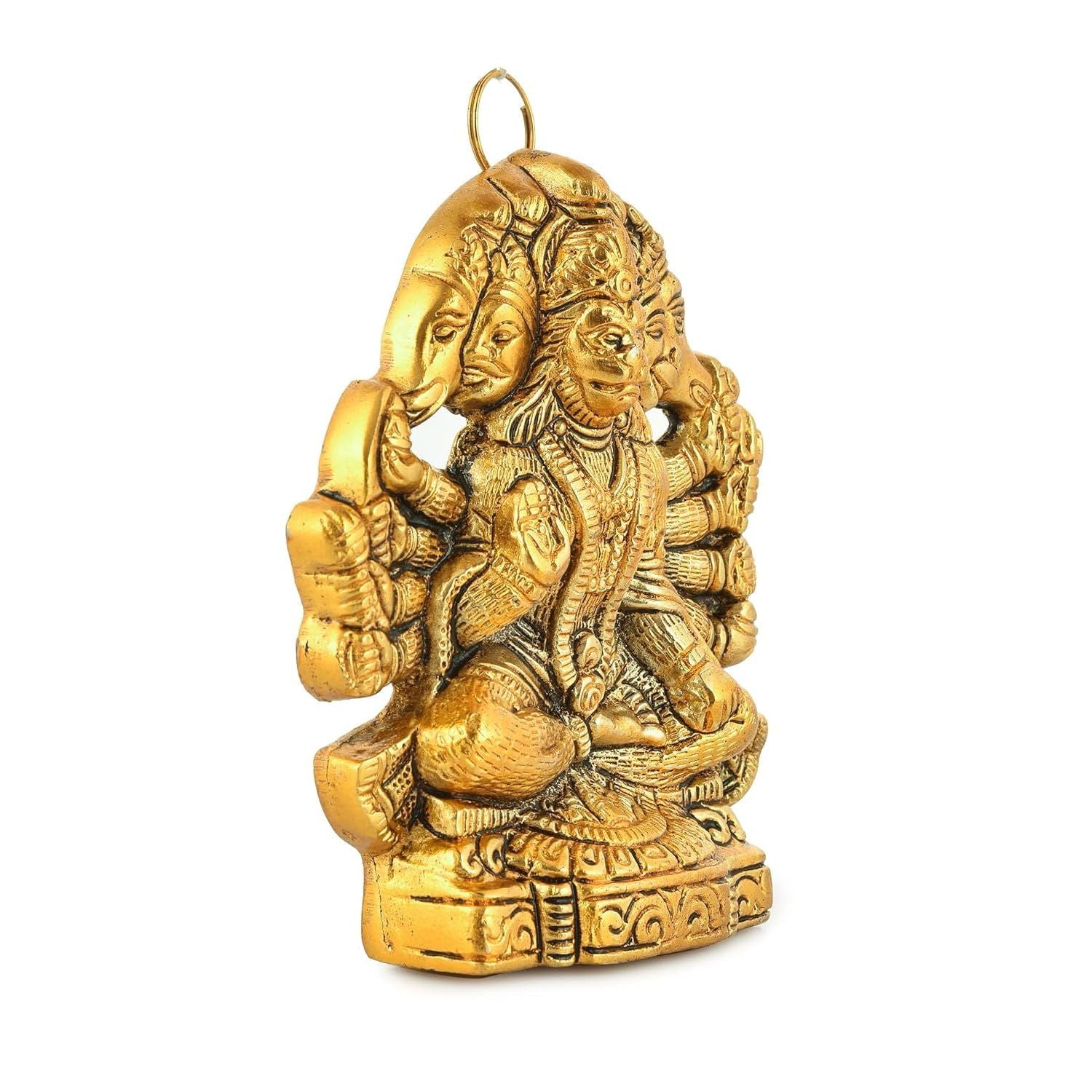 Hanuman ji Wall Hanging | Bajarangbali Wall Art - for Home, Puja, Living Room & Office | Antique Wall Idol for Religious & Spiritual Decor - 5 Inch - Apkamart