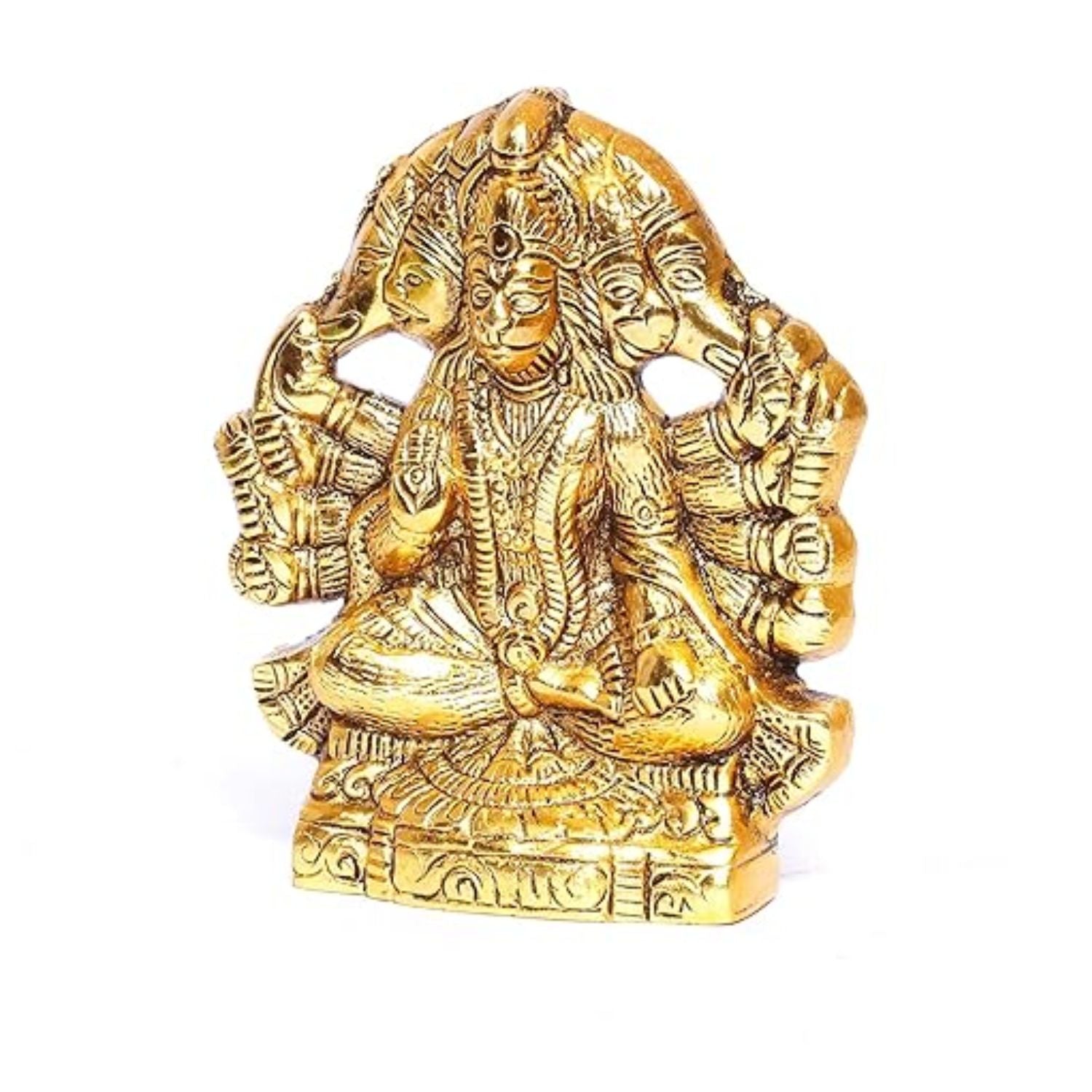 Hanuman ji Wall Hanging | Bajarangbali Wall Art - for Home, Puja, Living Room & Office | Antique Wall Idol for Religious & Spiritual Decor - 5 Inch - Apkamart