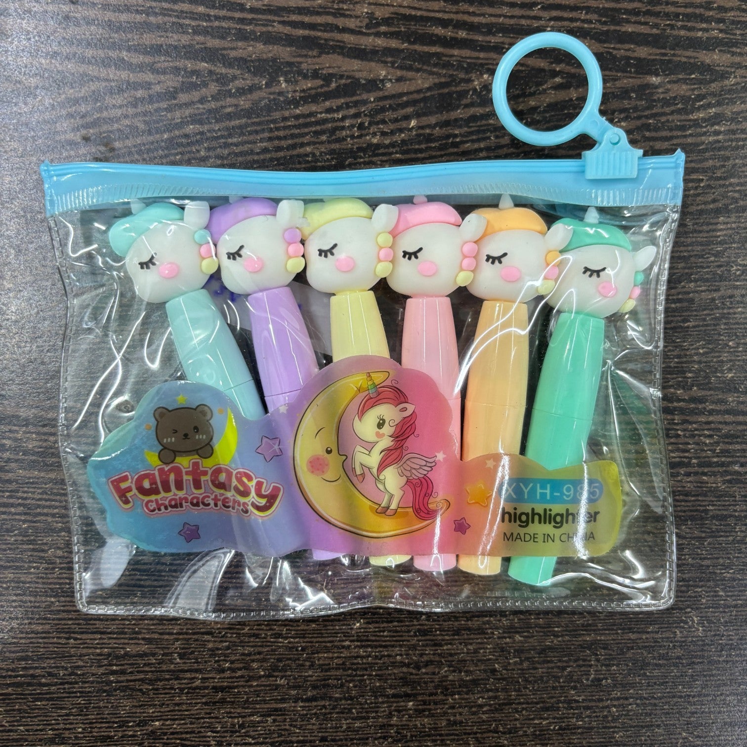 Highlighter Set | 6 Multicolor Pens in Each Set | Cute Cartoon Highlighters for Kids | Fun Stationery for School, Drawing, Art, Journaling, Study & Return Gifts